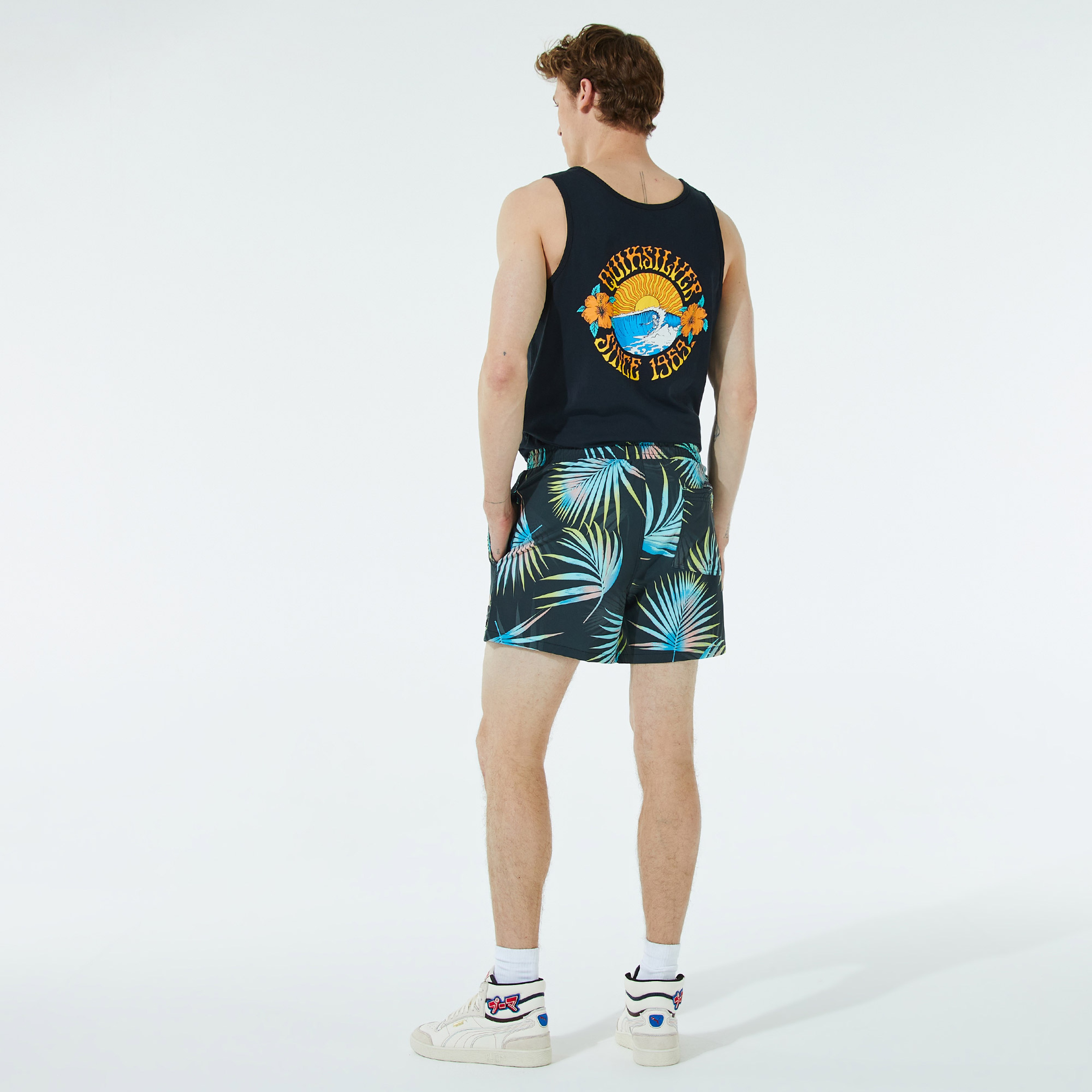 Quiksilver Oceanmade Mix Str Volley 15 Erkek Siyah Deniz Şortu