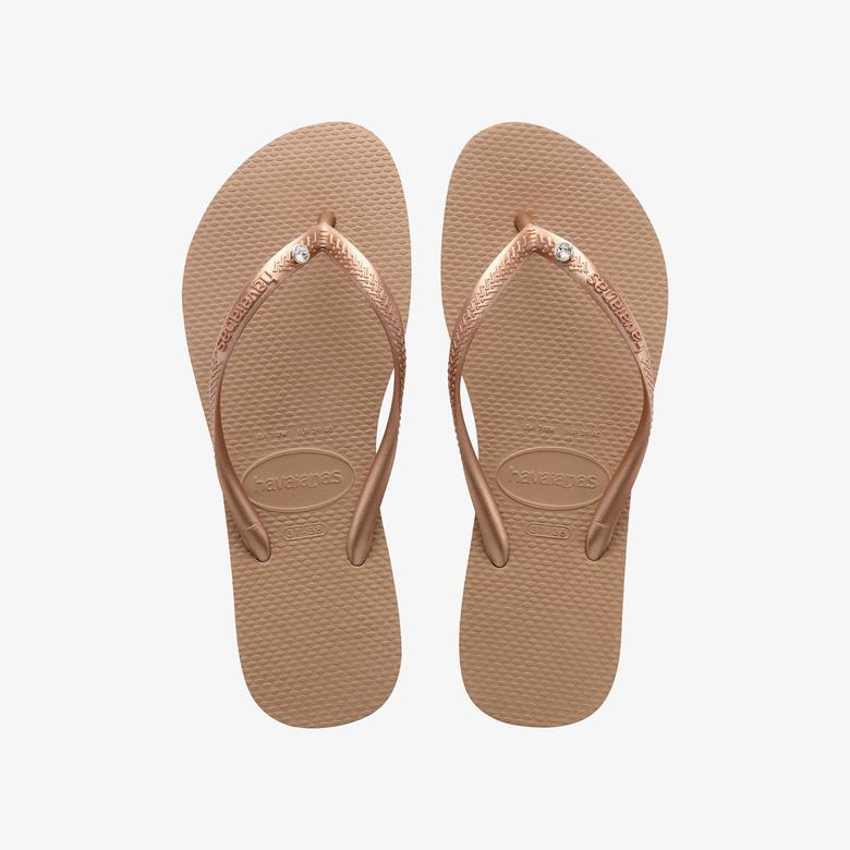 Havaianas Slim Crystal Çocuk Kahverengi Terlik