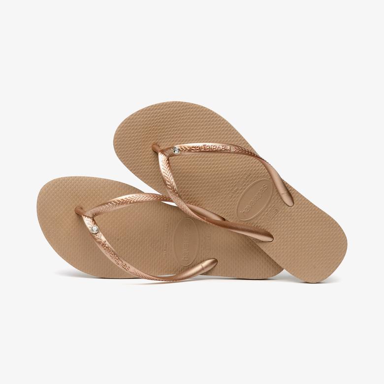 Havaianas Slim Crystal Çocuk Kahverengi Terlik