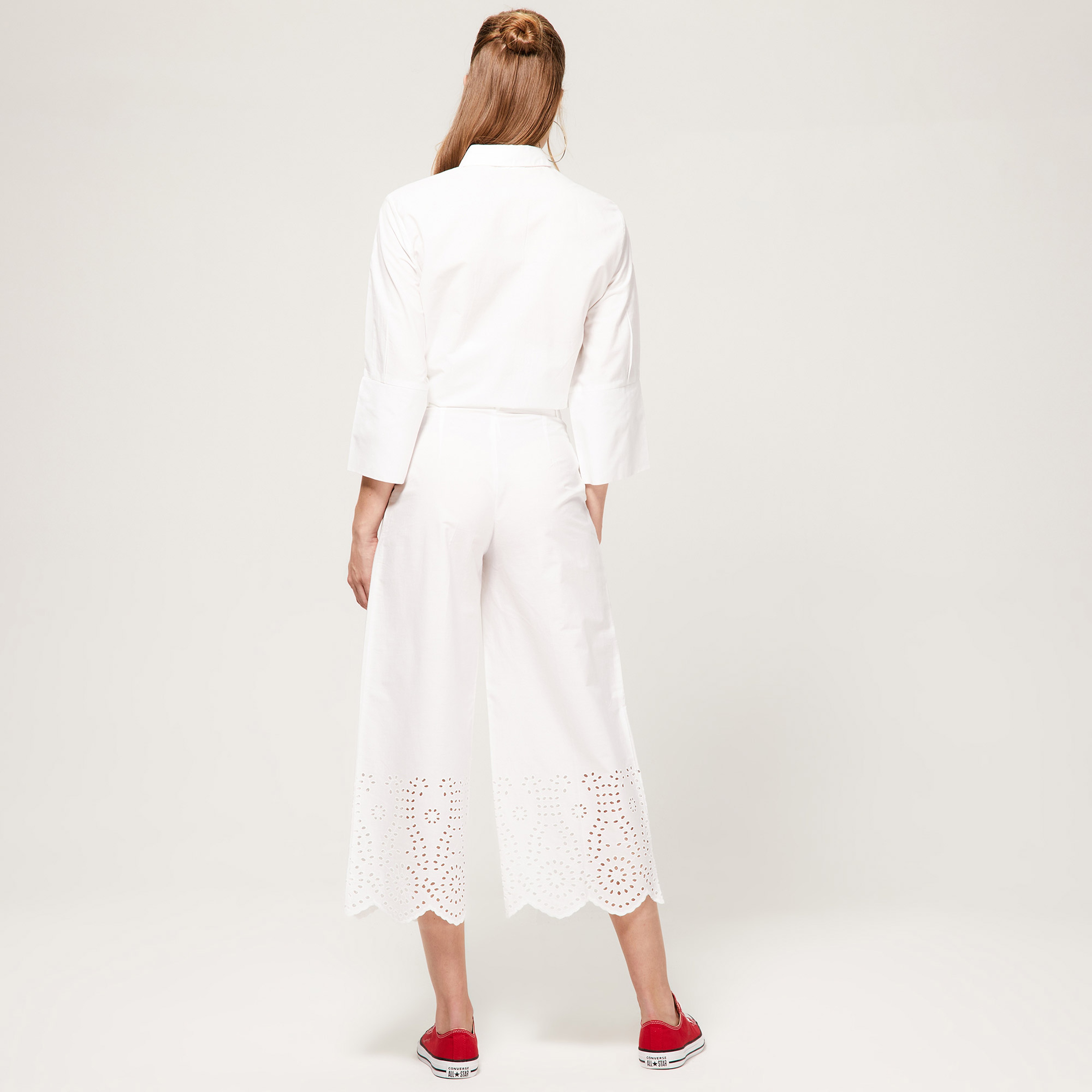 Benetton Kadın Beyaz Pantolon