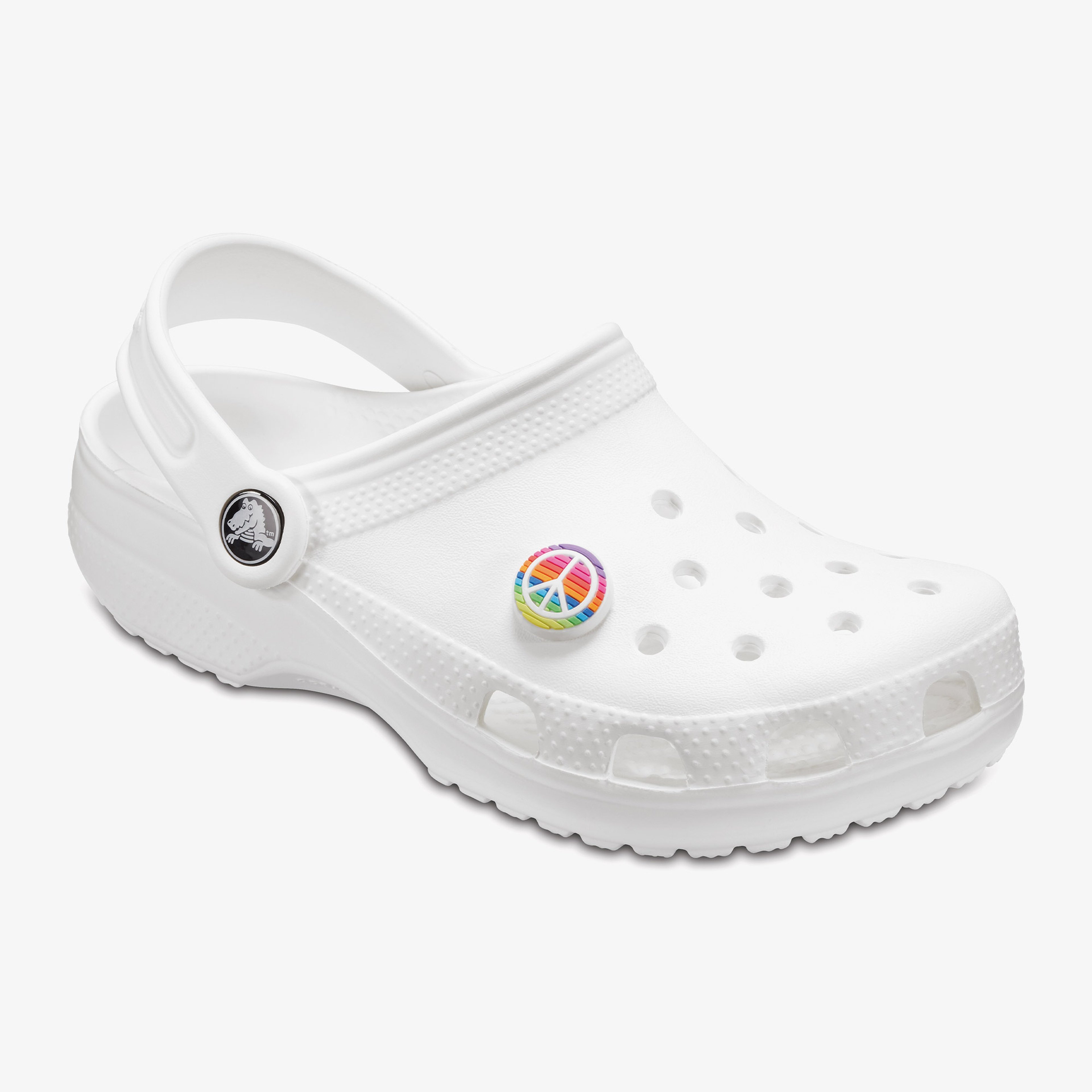 Crocs Rainbow Peace Sign Unisex Renkli Rozet