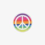 Crocs Rainbow Peace Sign Unisex Renkli Rozet