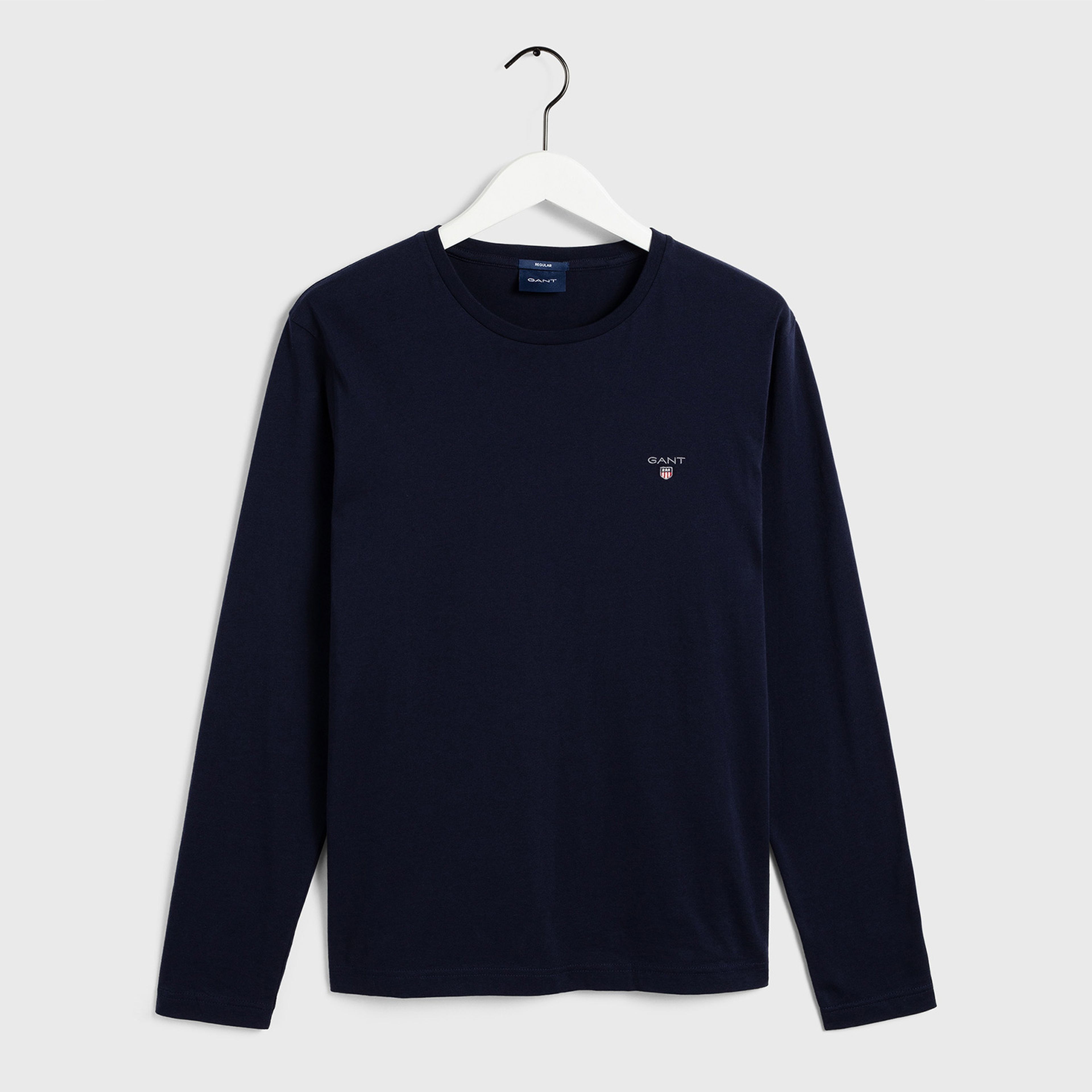 Gant Erkek Lacivert Regular Fit Bisiklet Yaka T-shirt