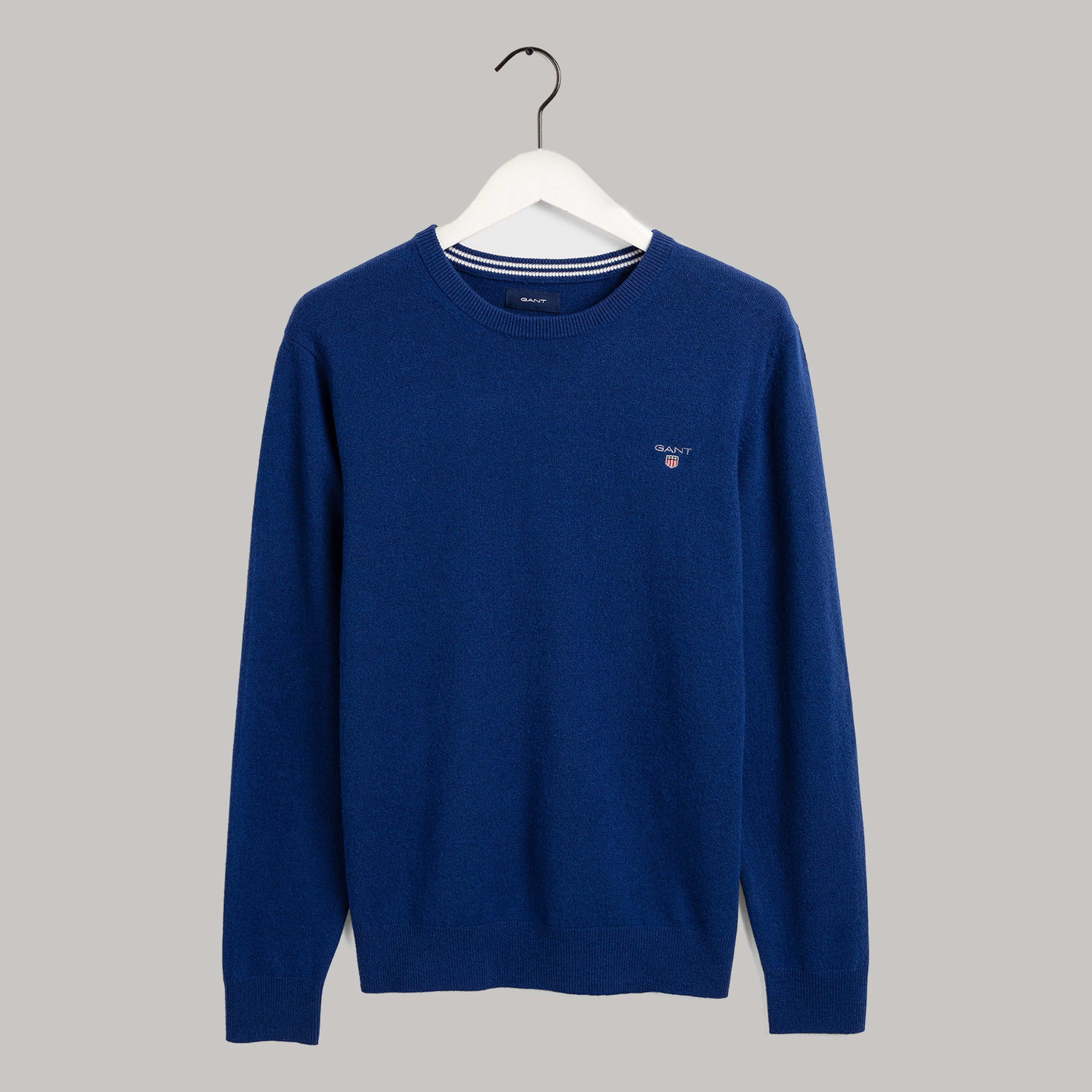 GANT Erkek Lacivert Regular Fit Yün Triko Kazak