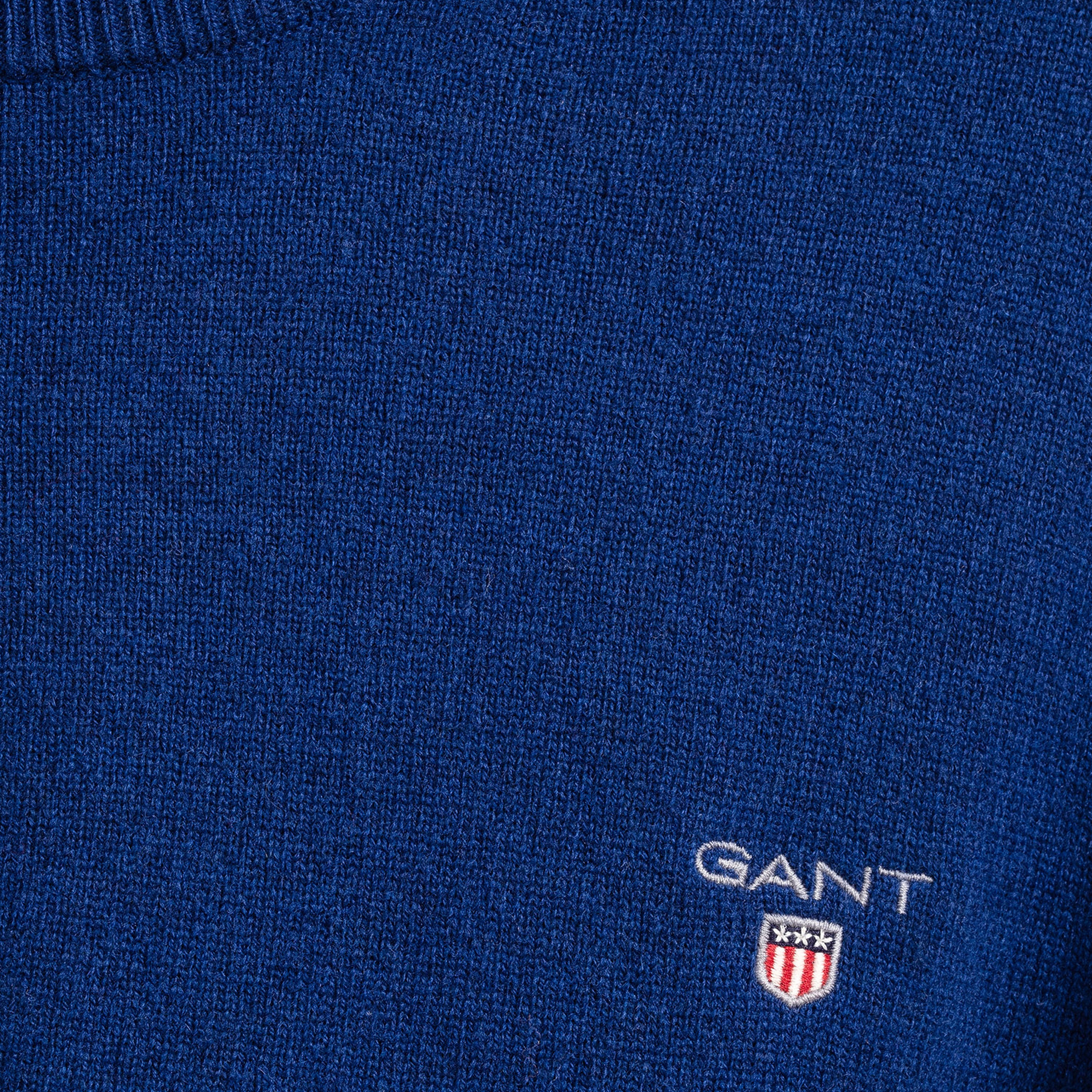 GANT Erkek Lacivert Regular Fit Yün Triko Kazak