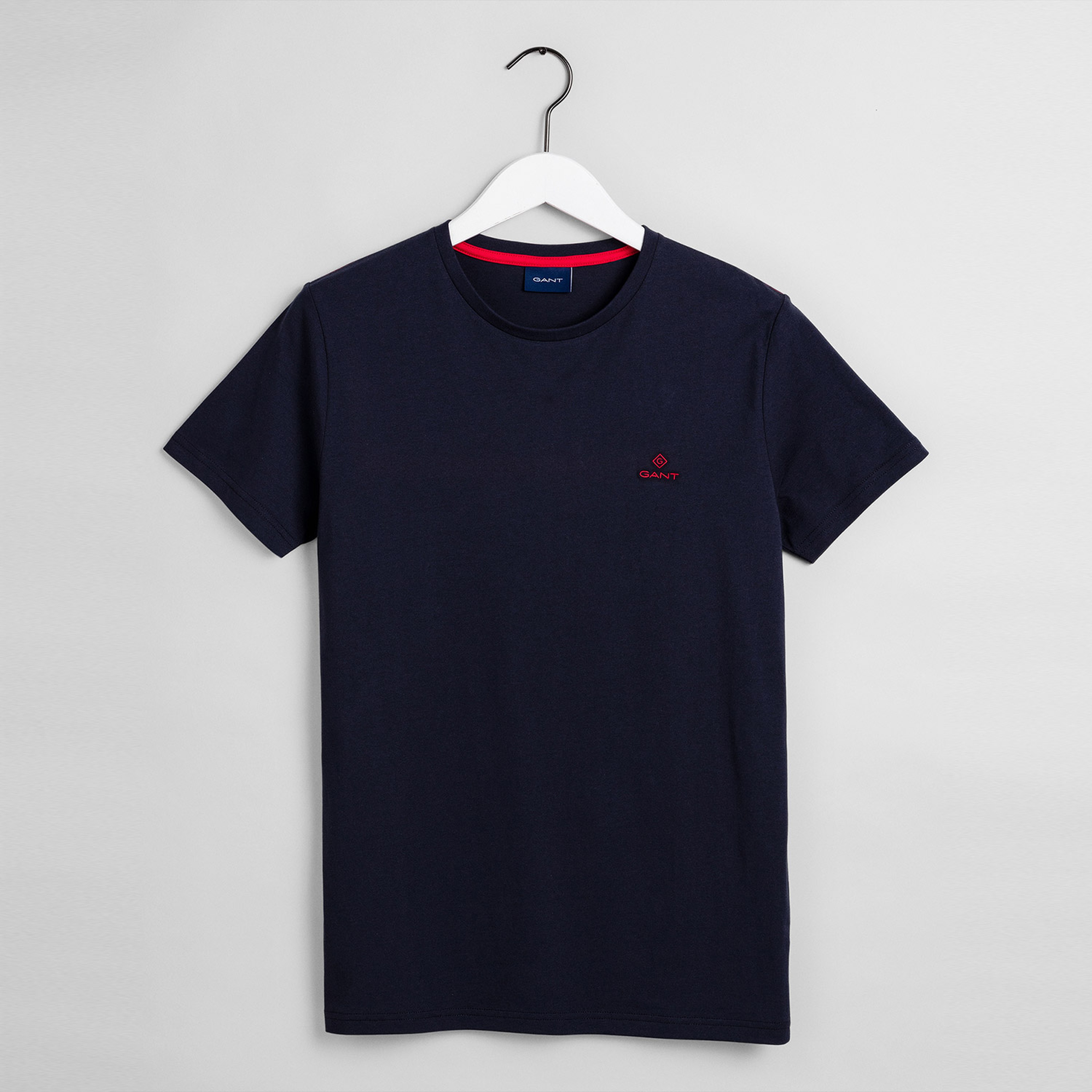 GANT Erkek Lacivert Regular Fit Bisiklet Yaka T-shirt