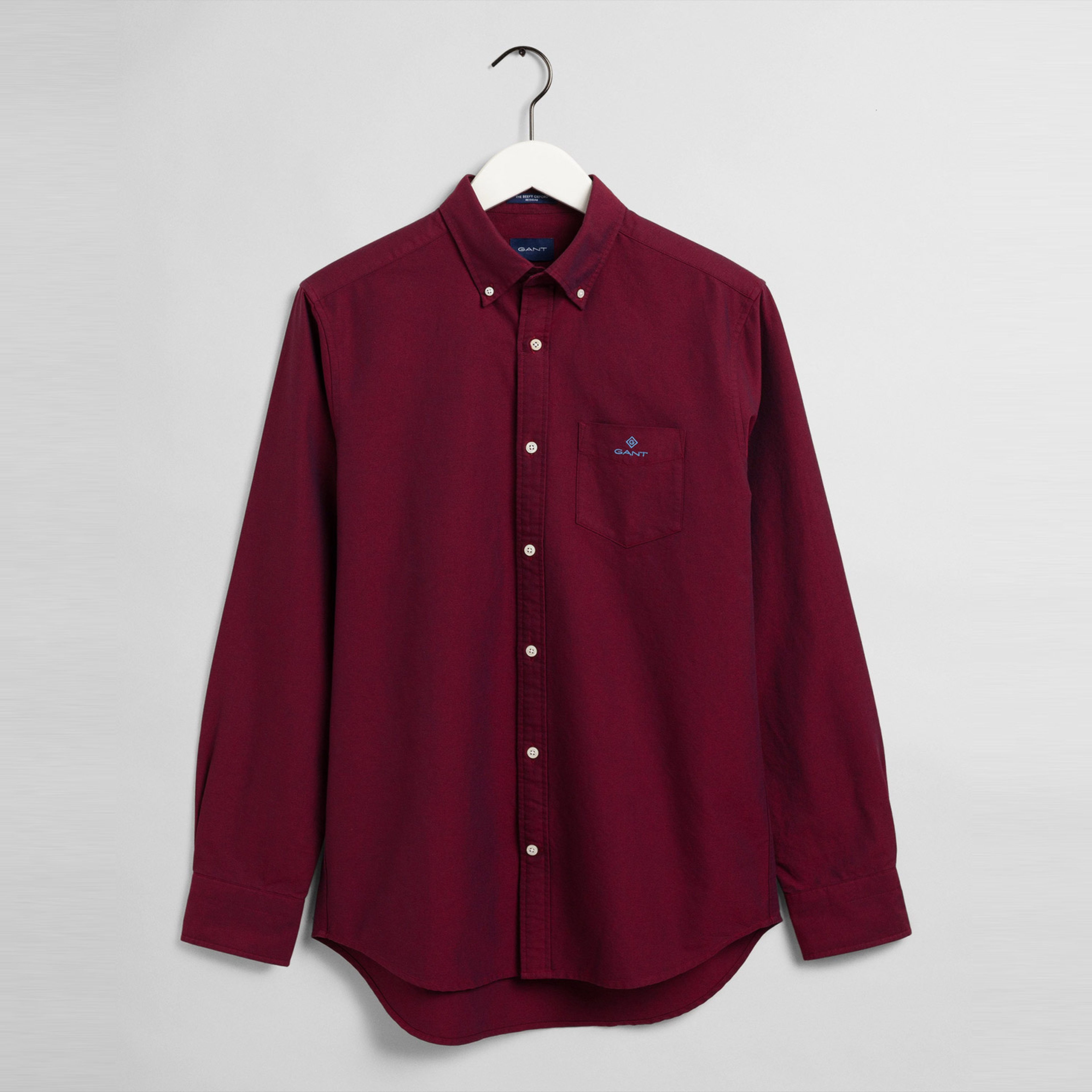 GANT Erkek Kırmızı Regular Fit Düğmeli Yaka Oxford Gömlek