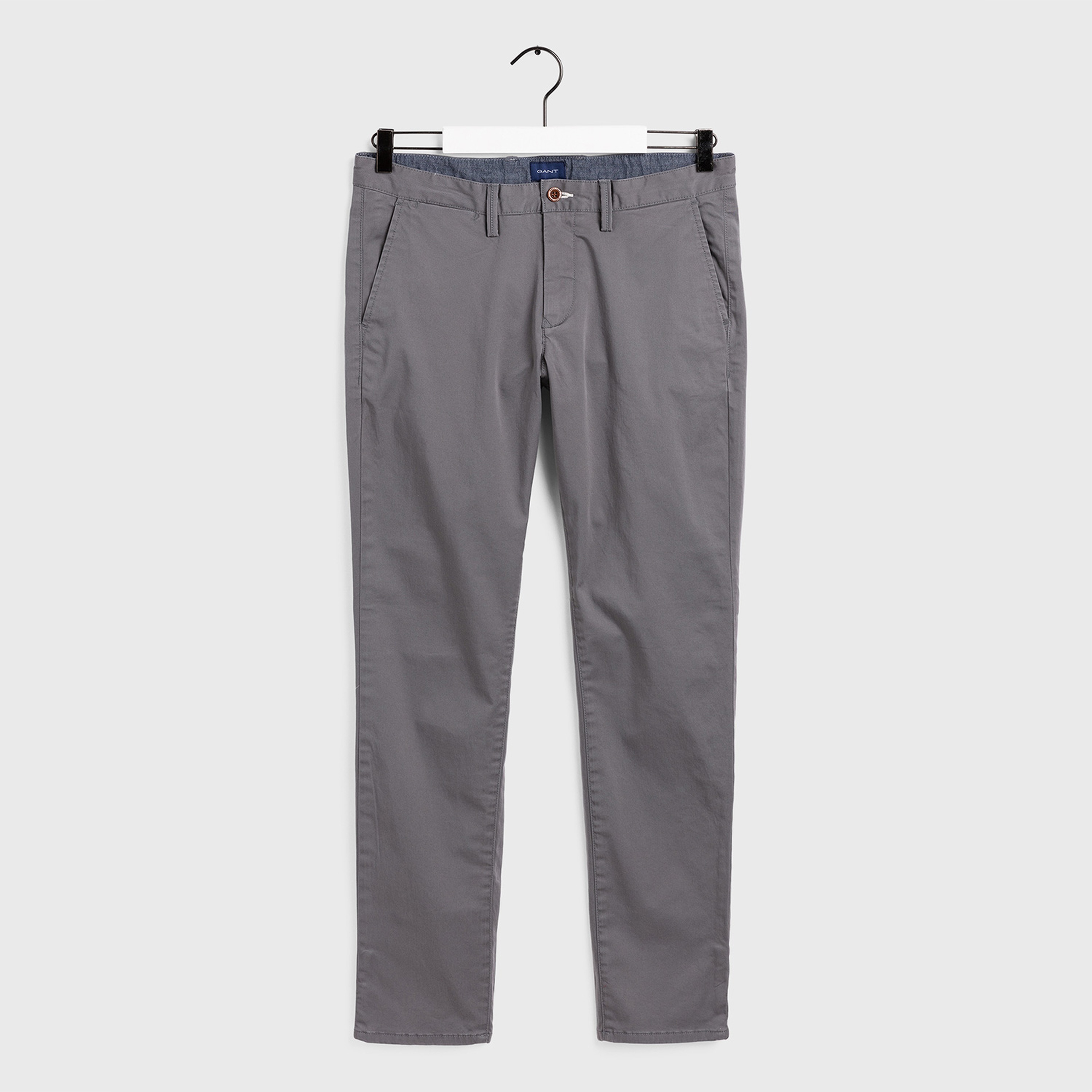 GANT Erkek Gri Slim Fit Twill Chino Pantolon