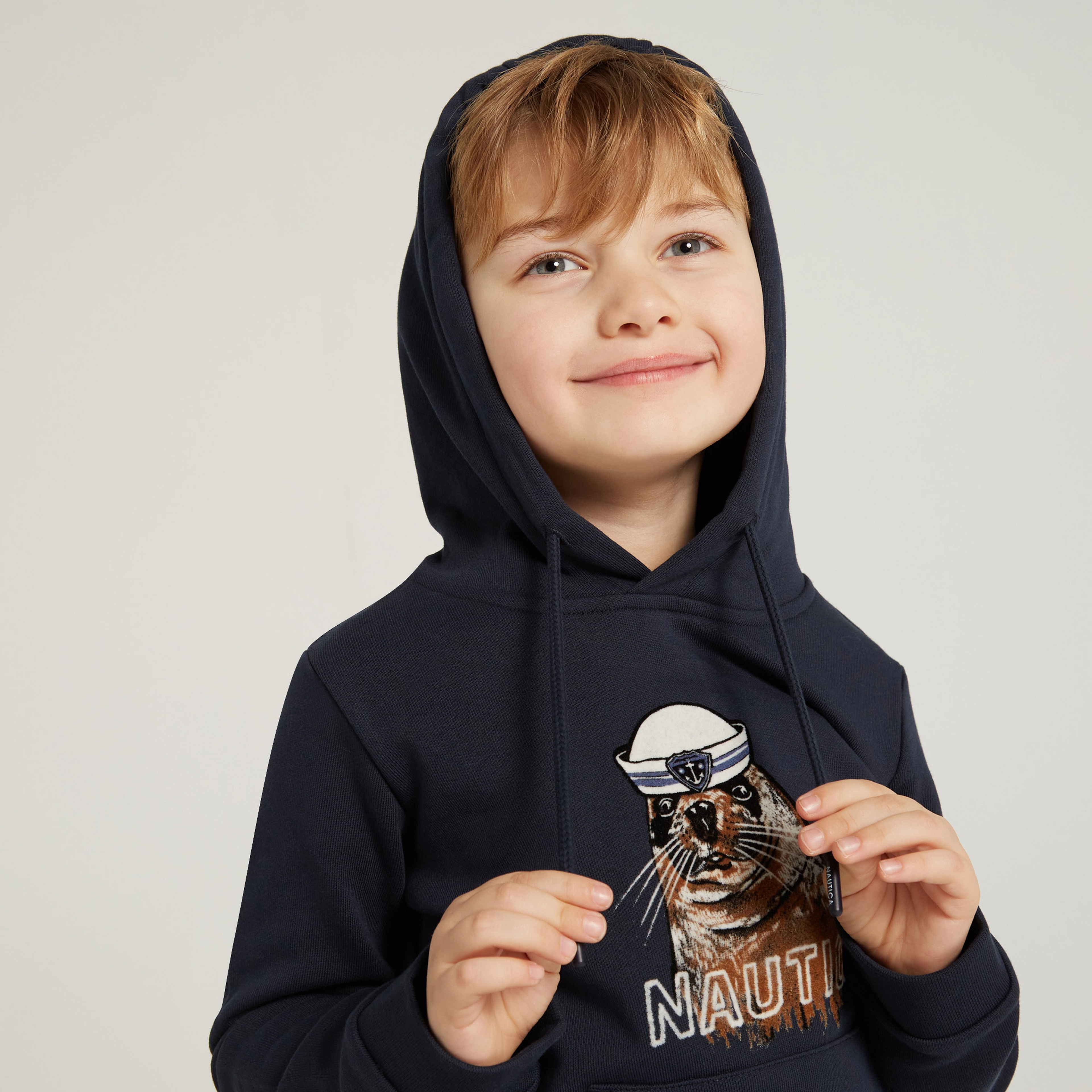 NAUTICA ERKEK ÇOCUK LACİVERT BASKILI SWEATSHIRT