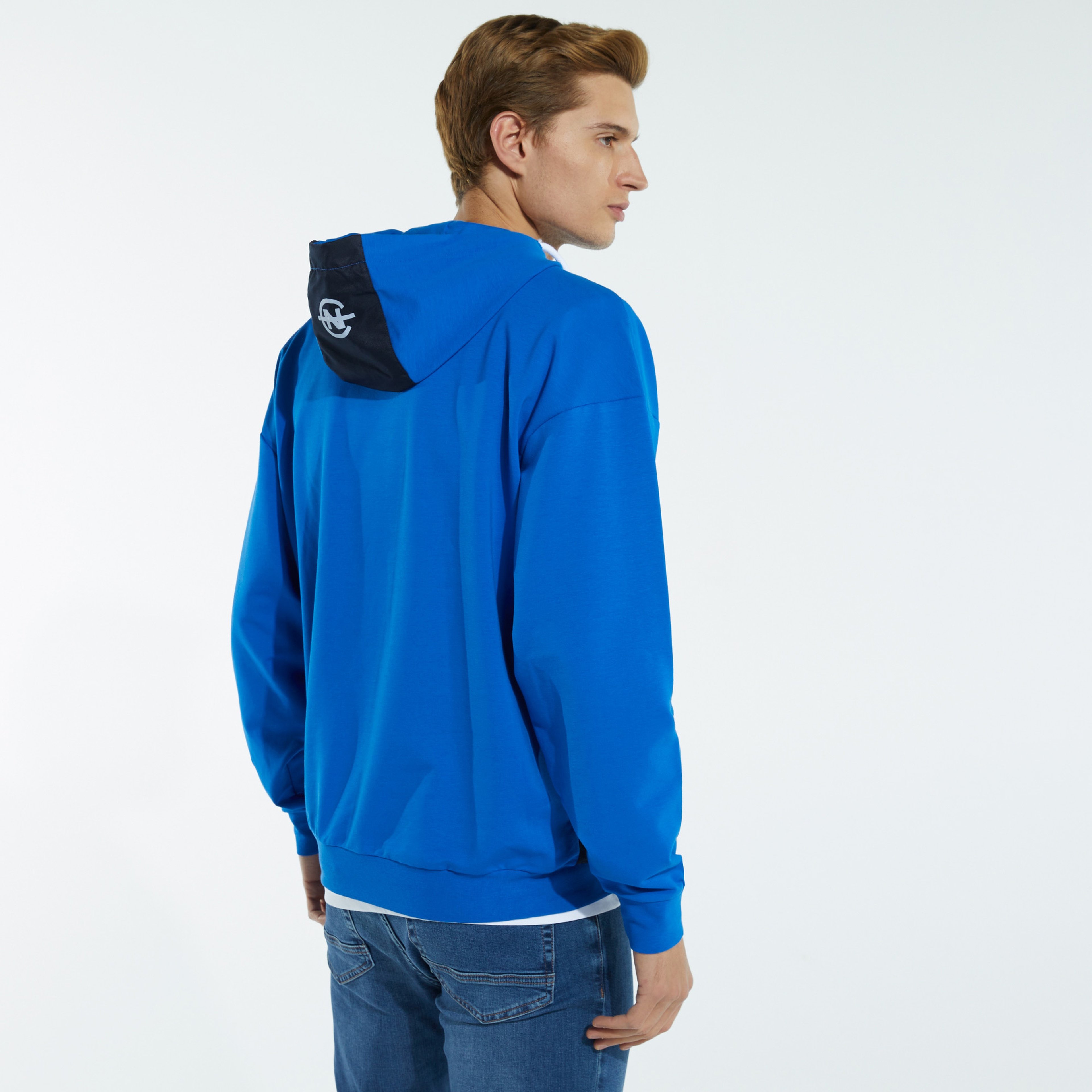 NAUTICA ERKEK SAKS MAVİ SWEATSHIRT