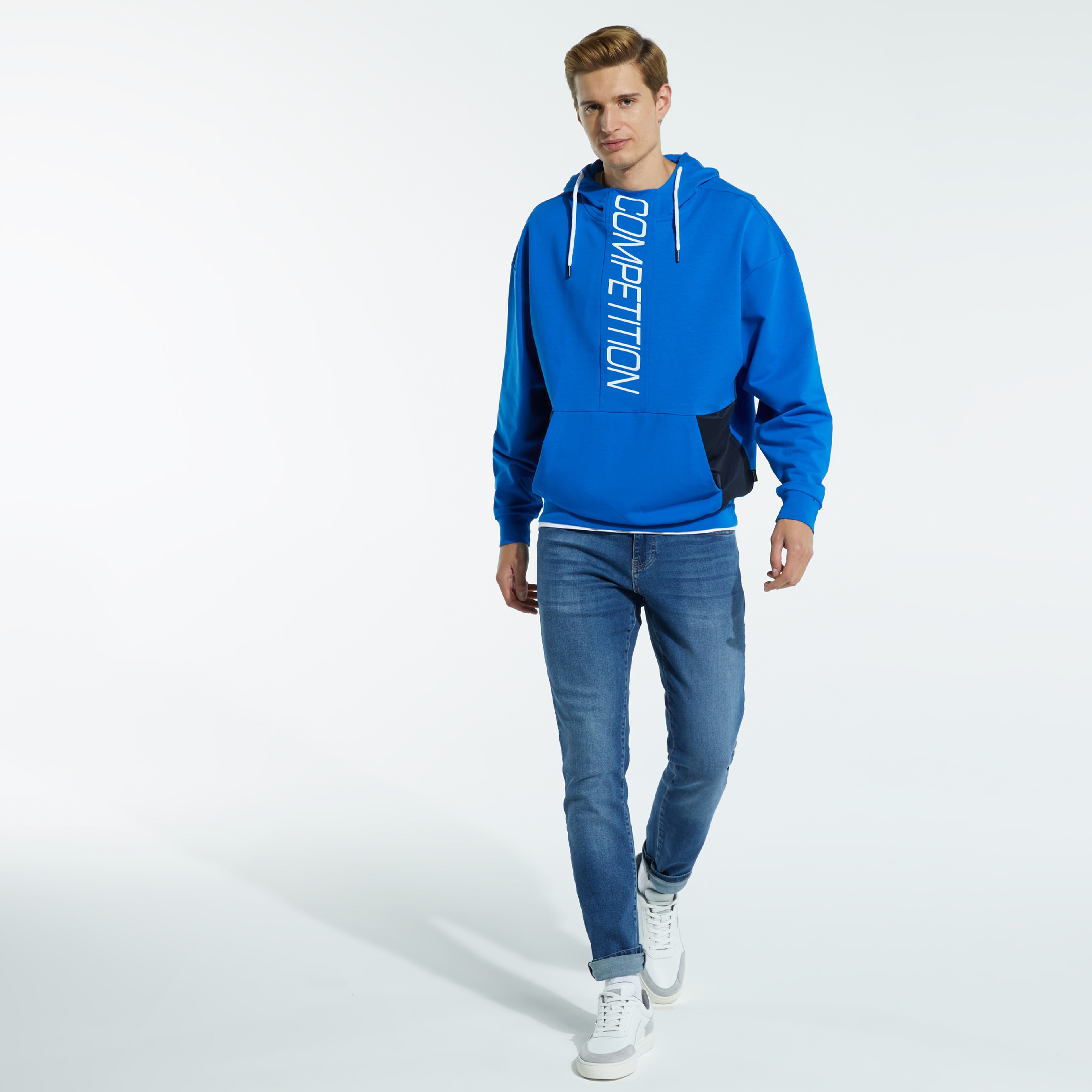 NAUTICA ERKEK SAKS MAVİ SWEATSHIRT