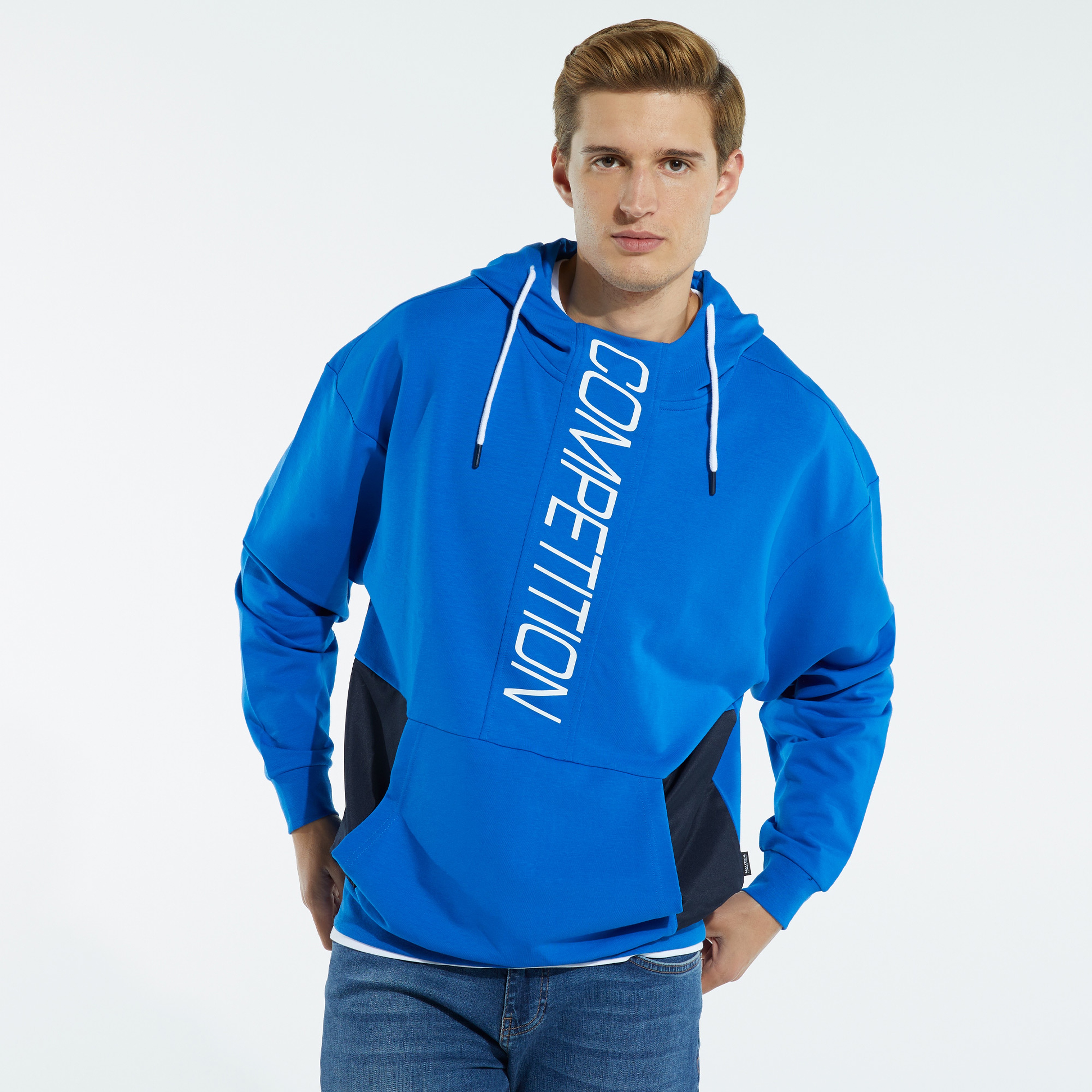 NAUTICA ERKEK SAKS MAVİ SWEATSHIRT