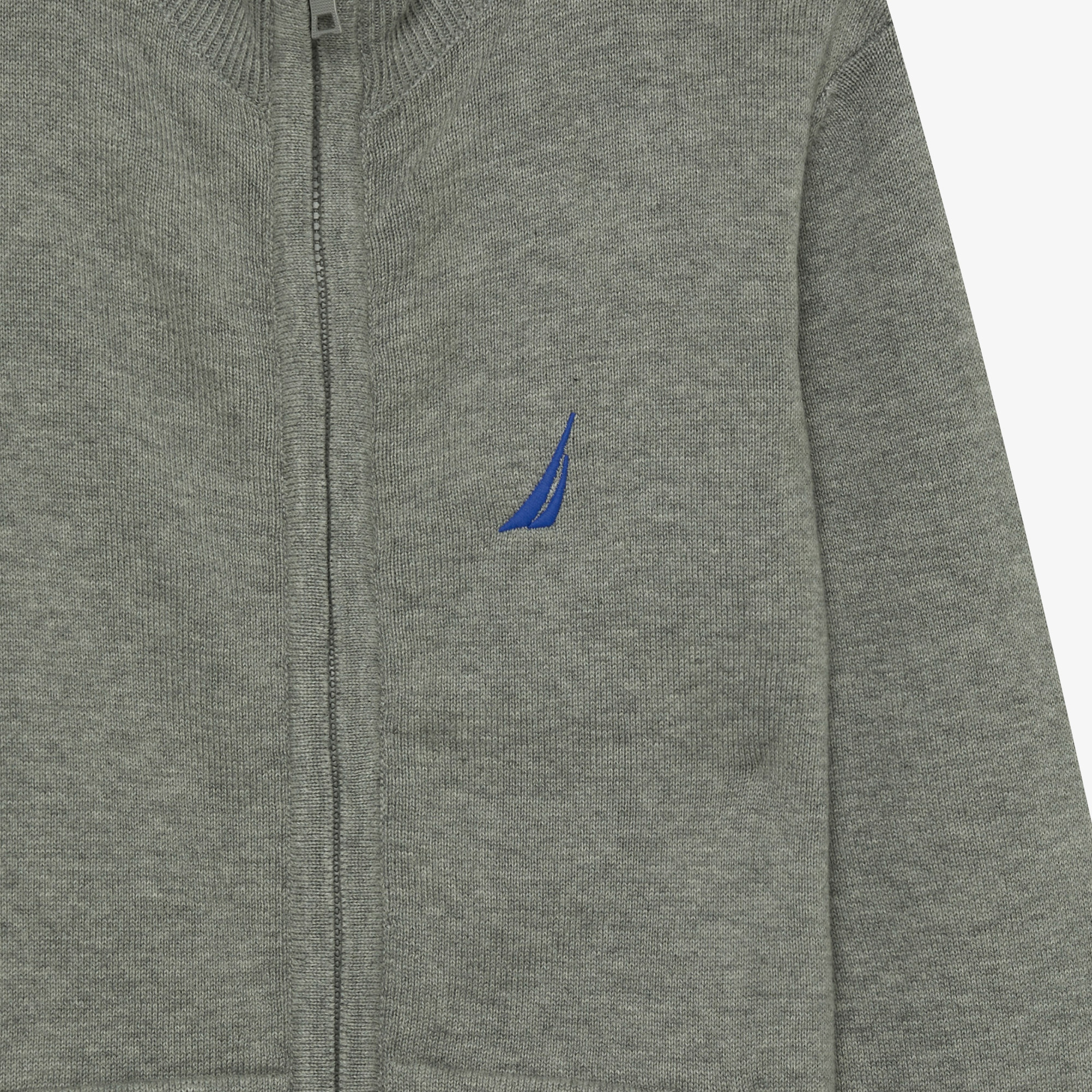 NAUTICA ERKEK ÇOCUK GRİ BASKILI TRİKO HIRKA