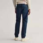 GANT Erkek Lacivert Regular Fit Jean Pantolon