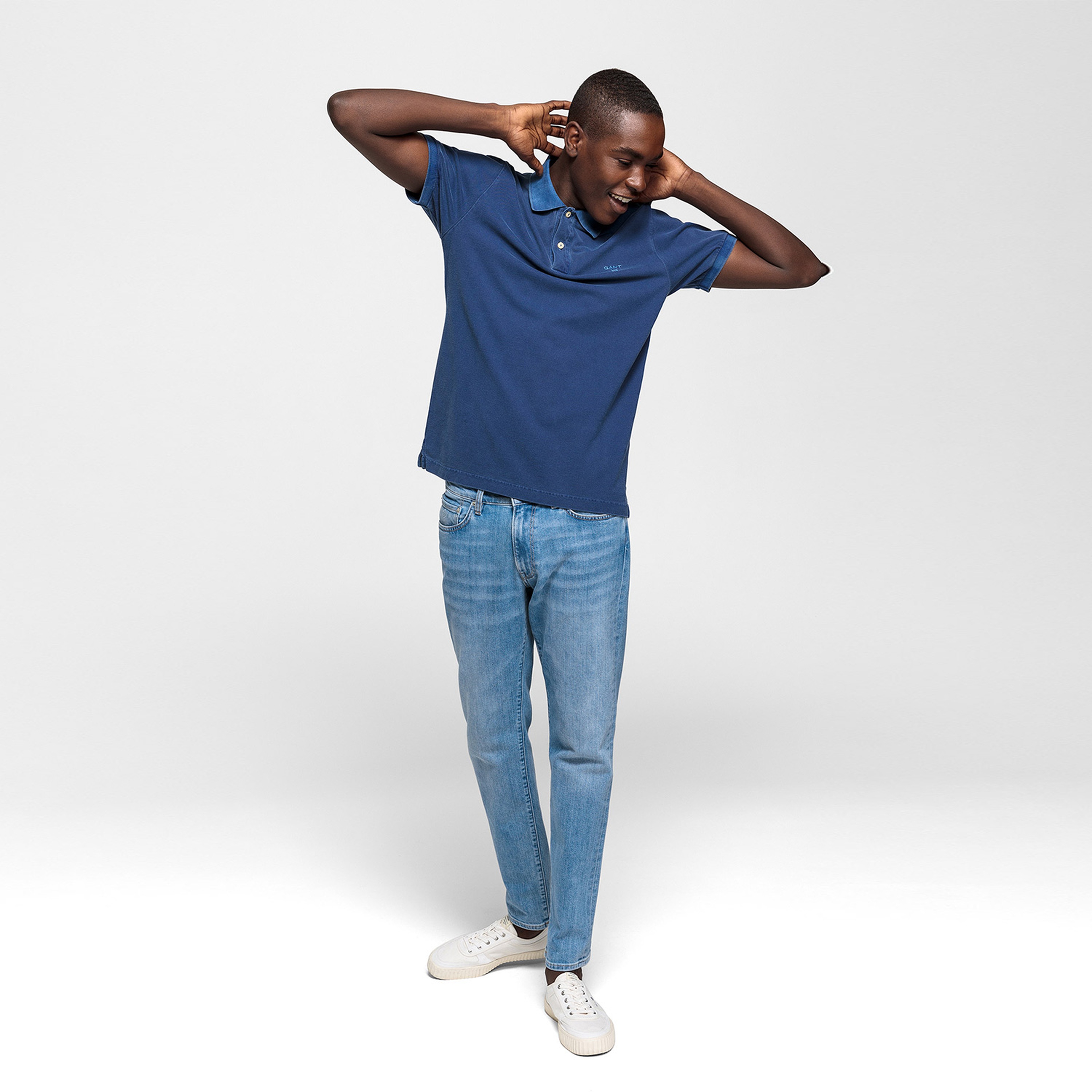 Gant Erkek Lacivert Regular Fit Polo