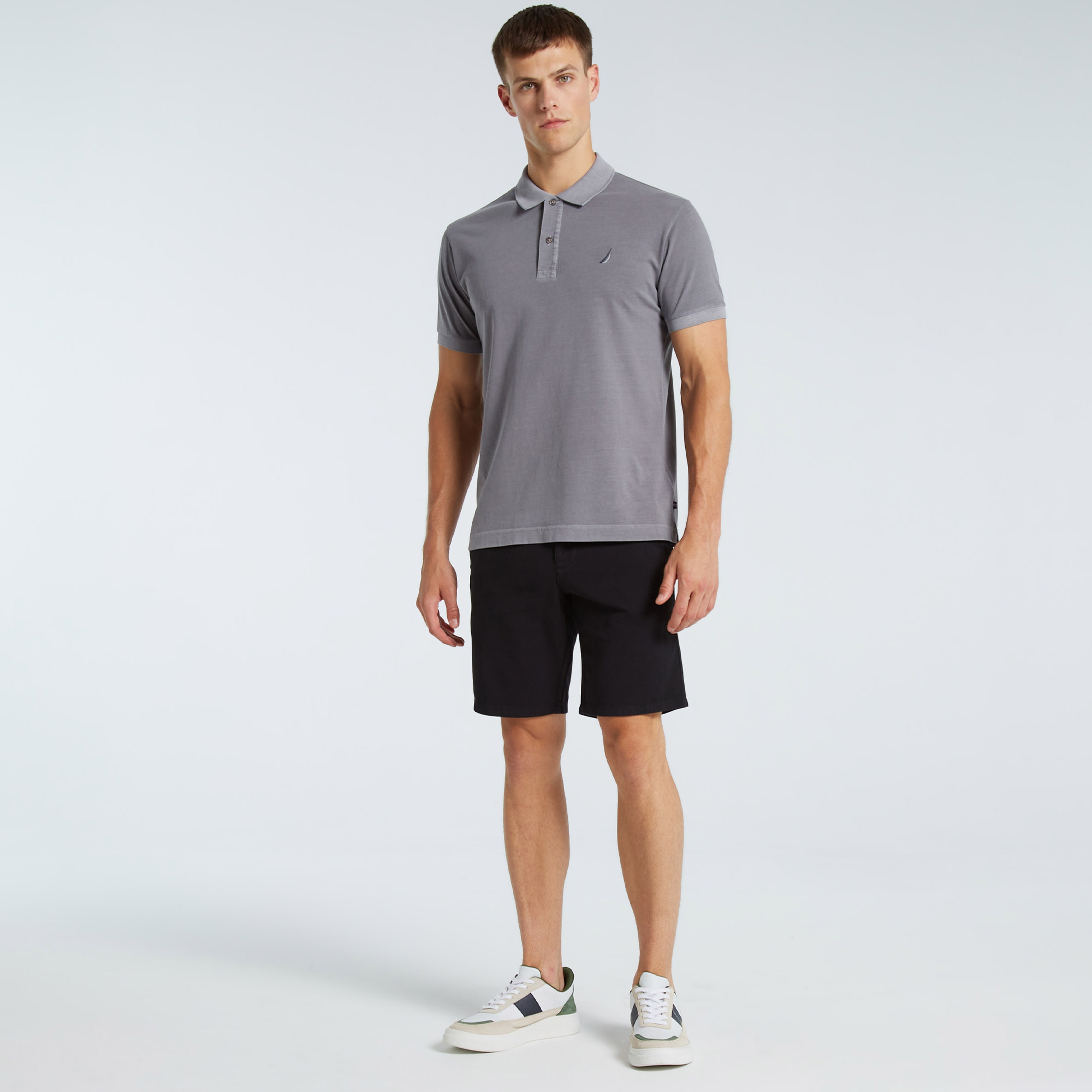 NAUTICA ERKEK SİYAH SLIM FIT BERMUDA ŞORT