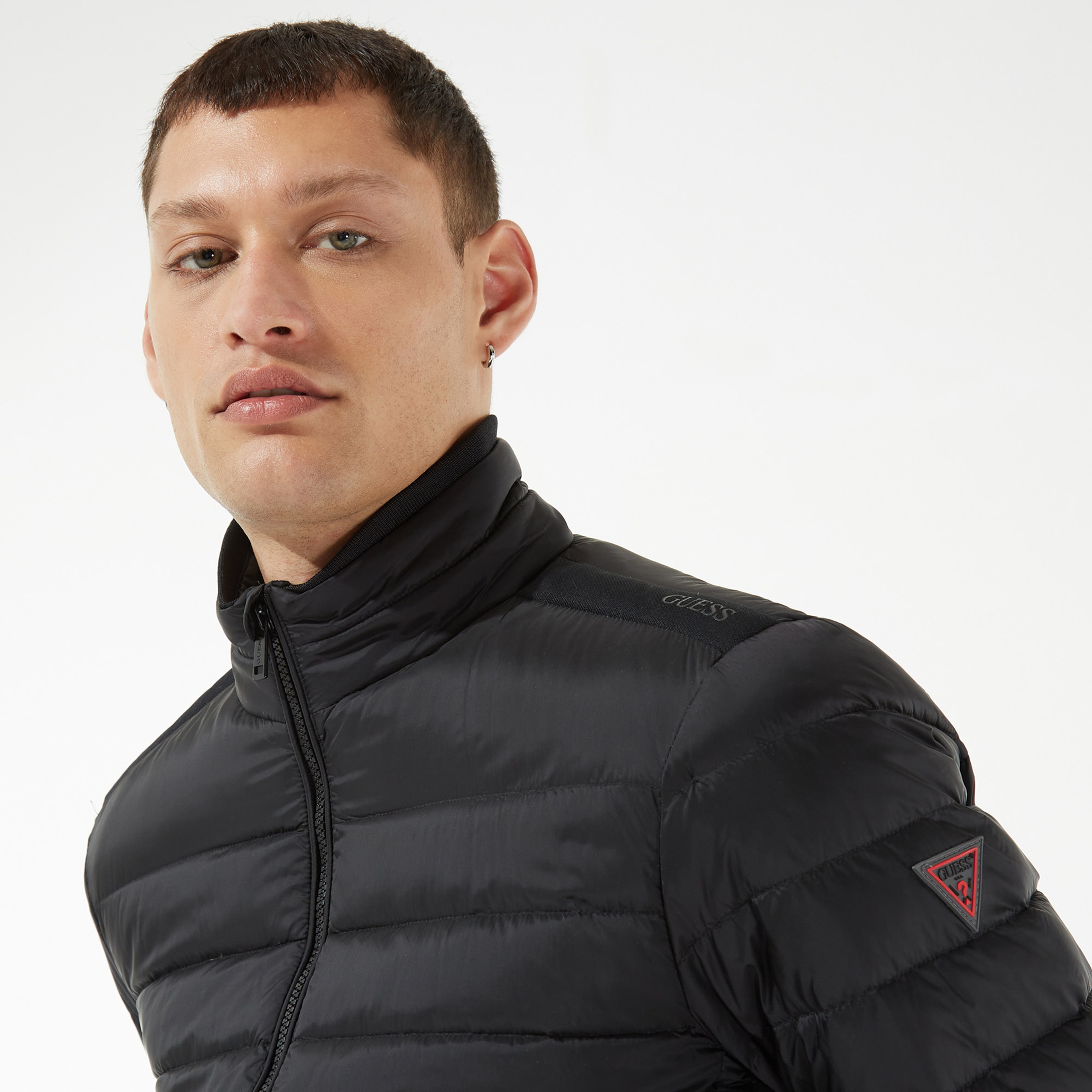 Guess Erkek Siyah Mont