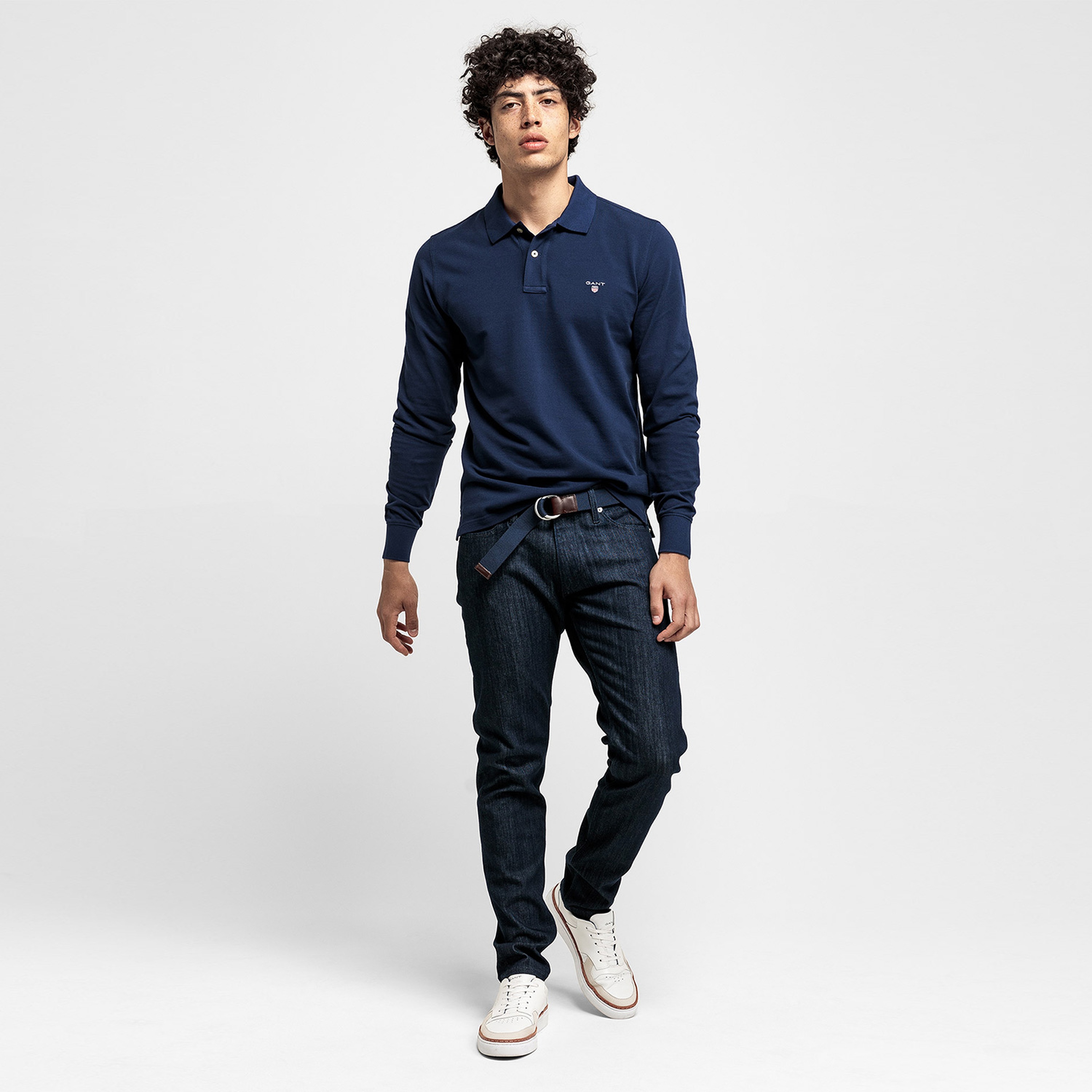 Gant Erkek Lacivert Regular Fit Polo