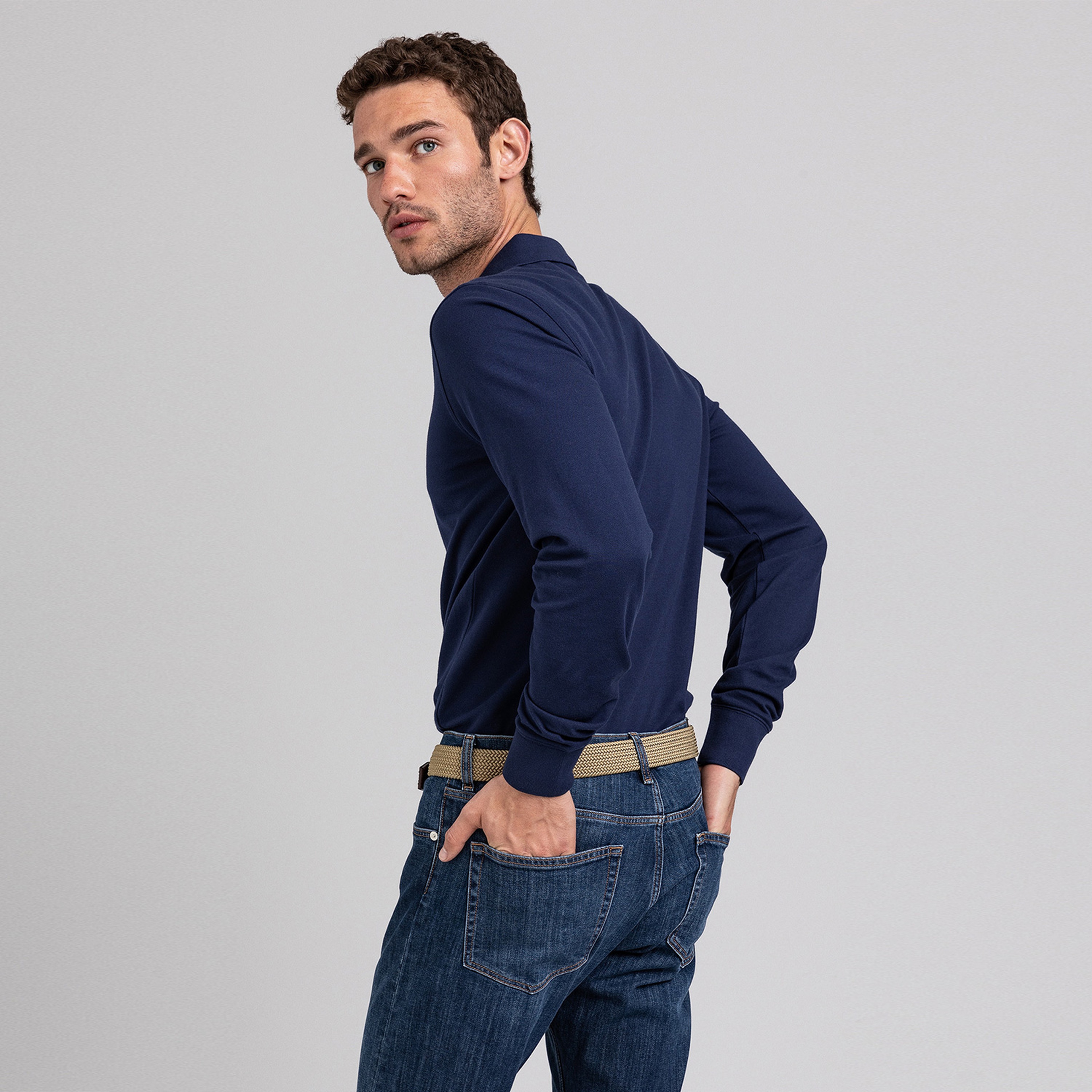 Gant Erkek Lacivert Regular Fit Polo
