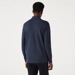 Erkek Regular Fit Uzun Kollu Lacivert Paris Polo
