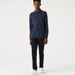 Erkek Regular Fit Uzun Kollu Lacivert Paris Polo