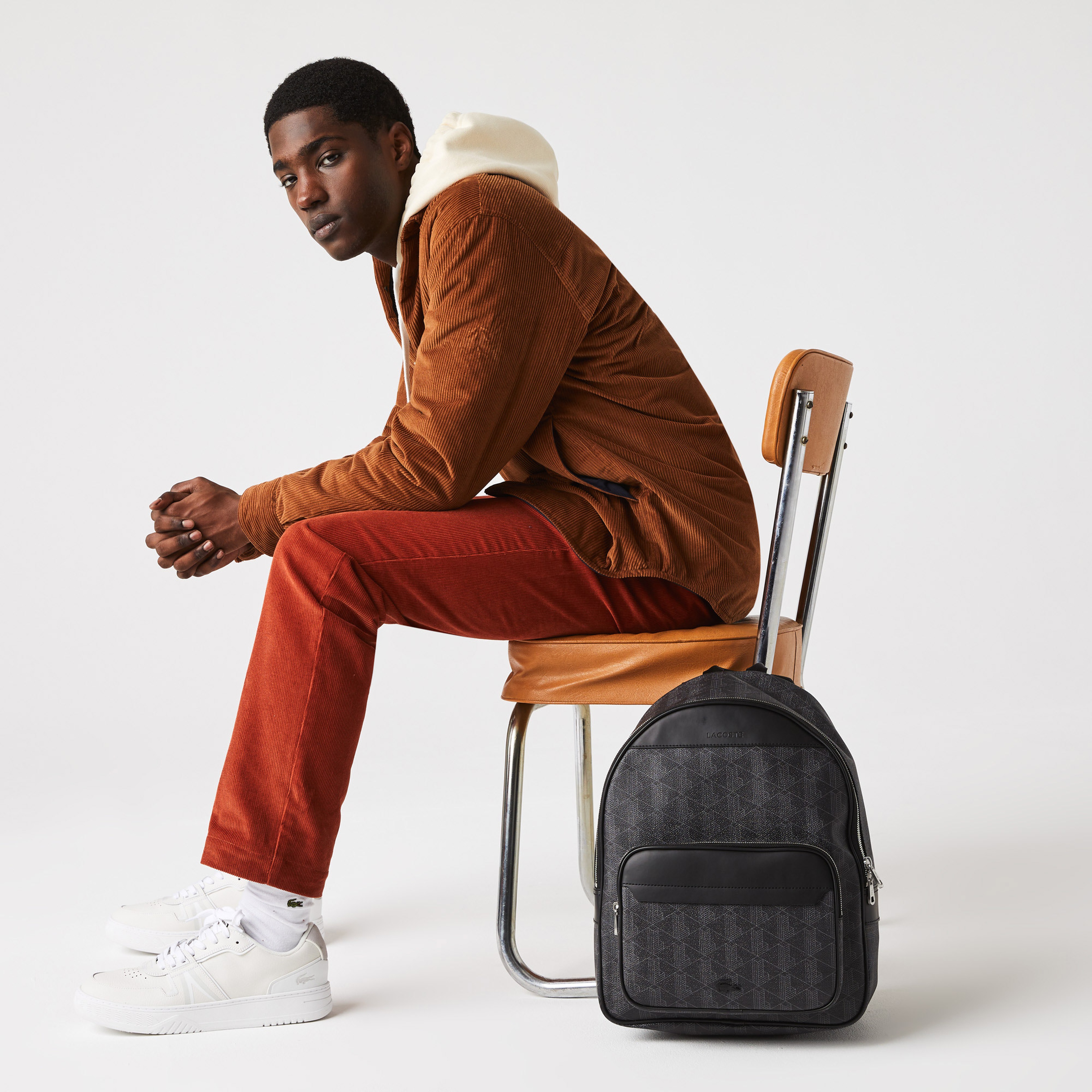 The Blend Erkek Monogram Siyah Sırt Çantası