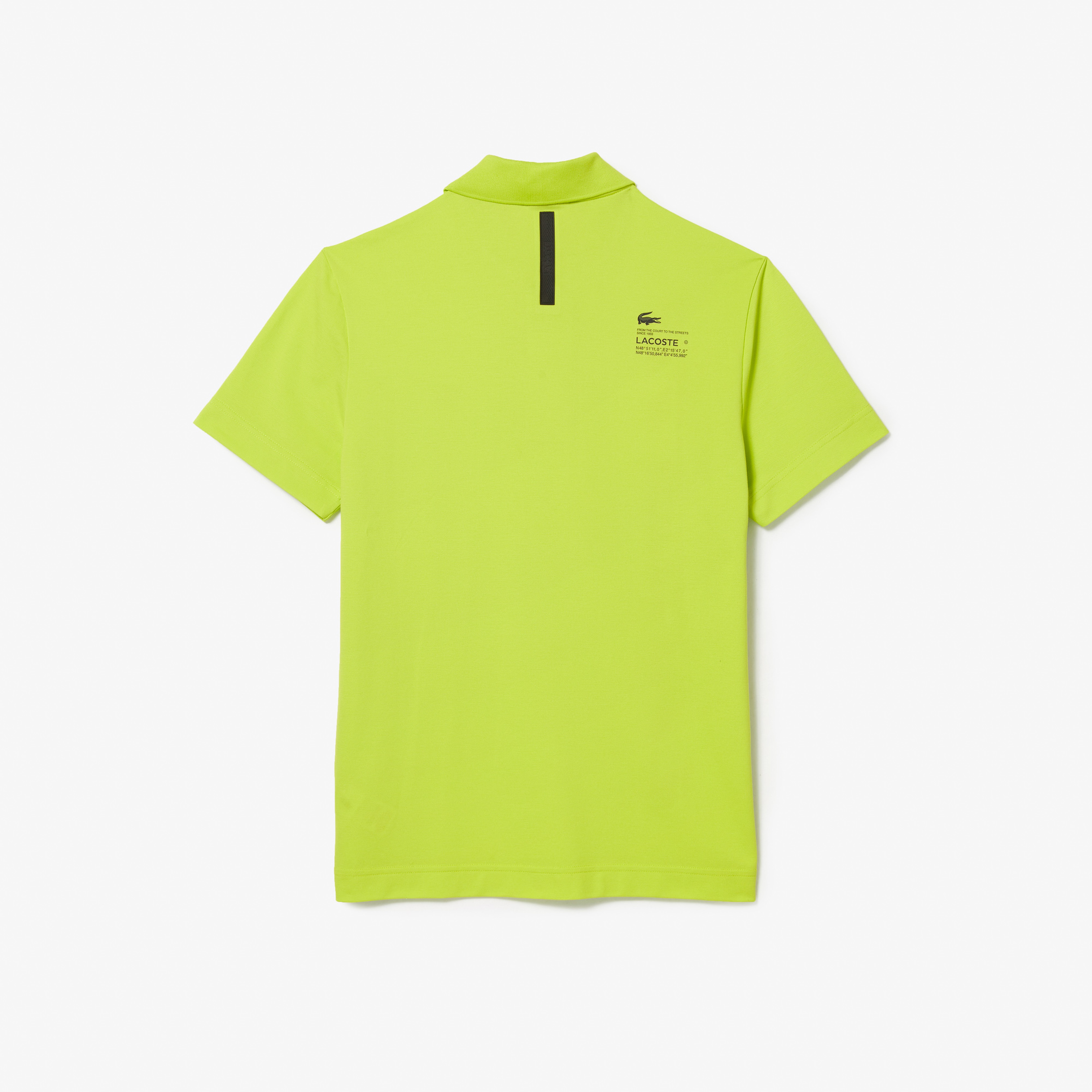 Lacoste Erkek Regular Fit Baskılı Organik Pamuk Sarı Polo
