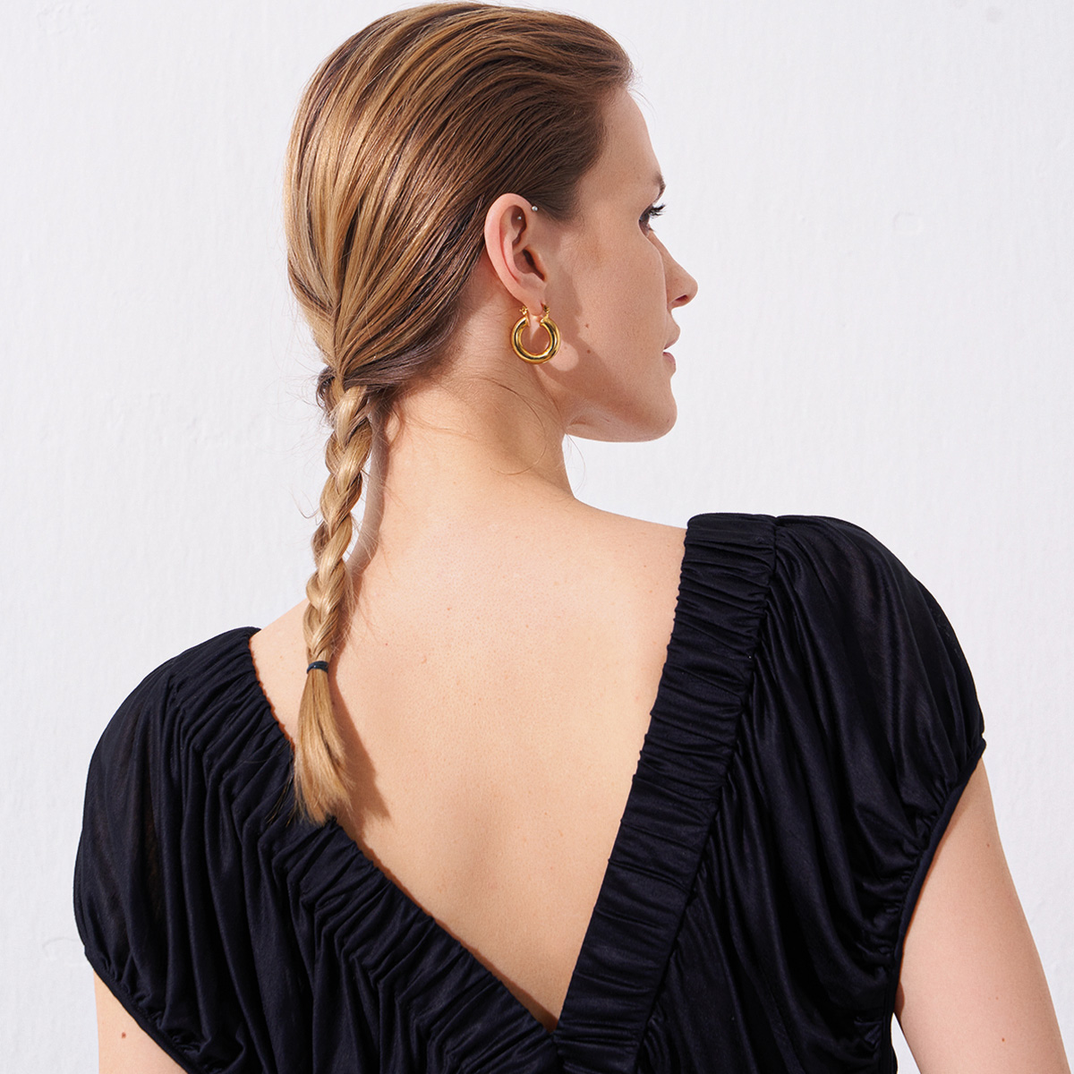 Rue Kadın Siyah Bluz