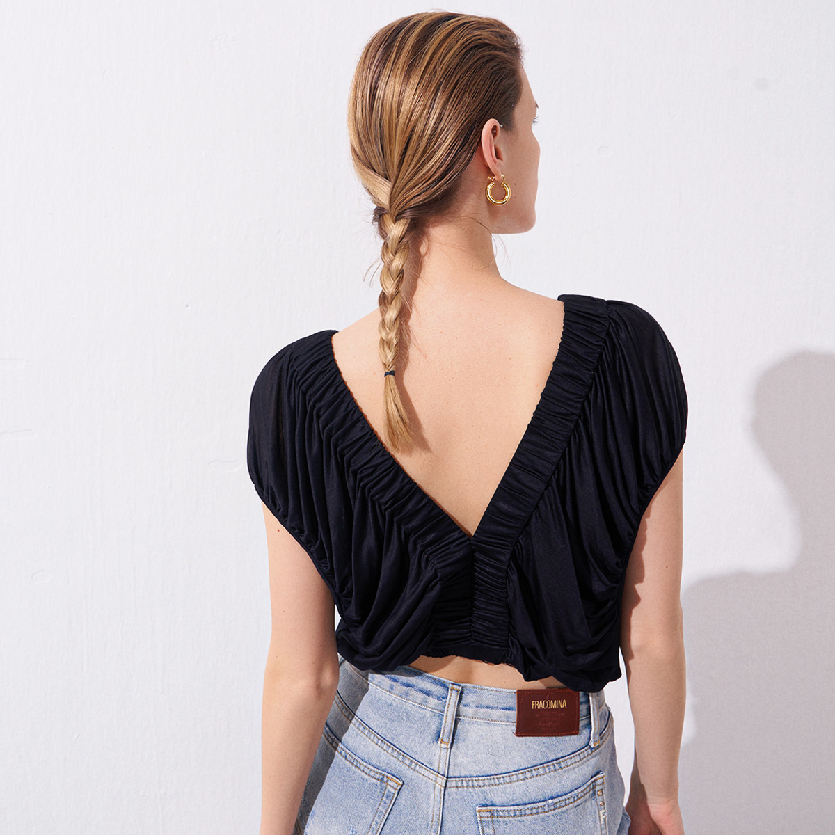 Rue Kadın Siyah Bluz