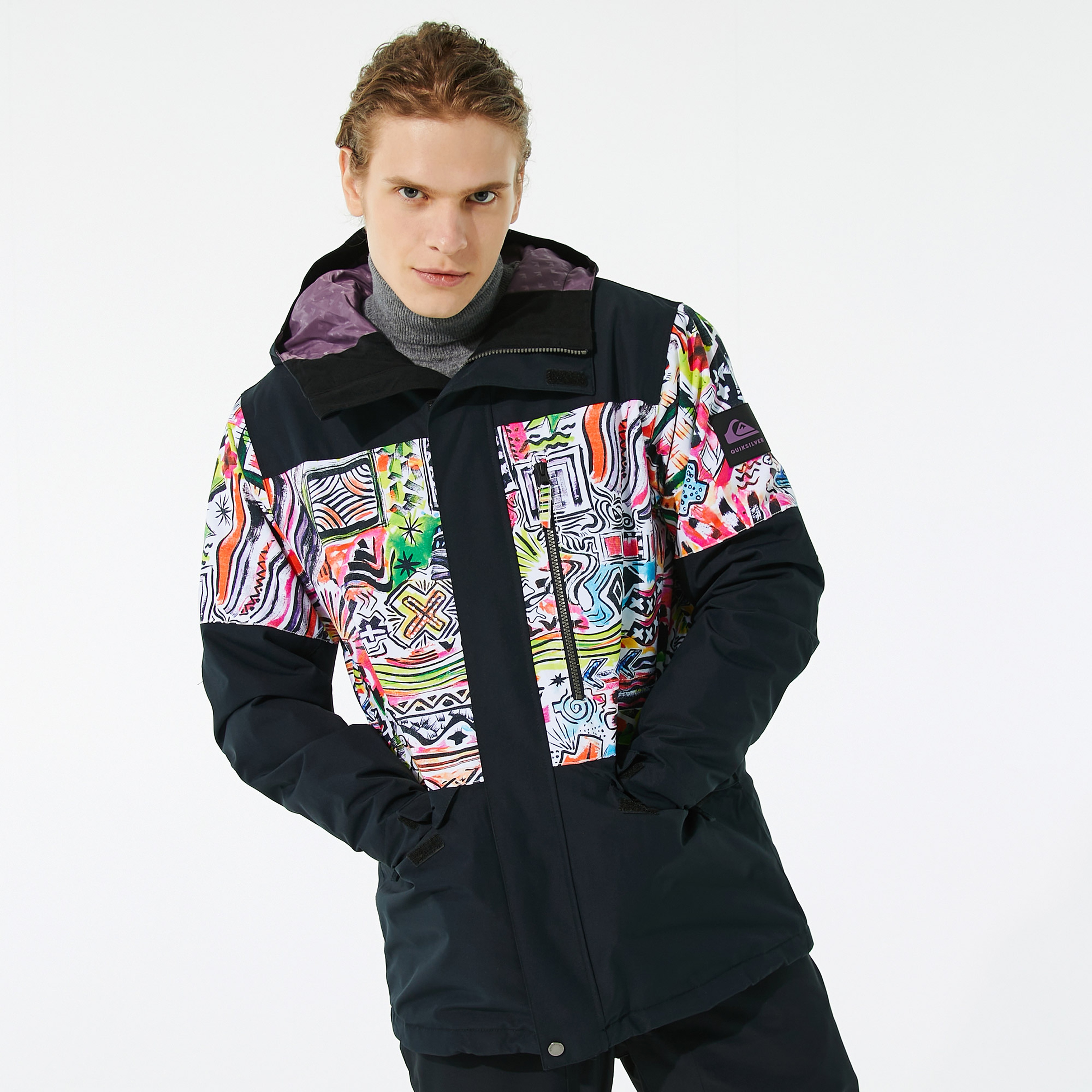 Quiksilver Erkek Siyah Kayak Montu