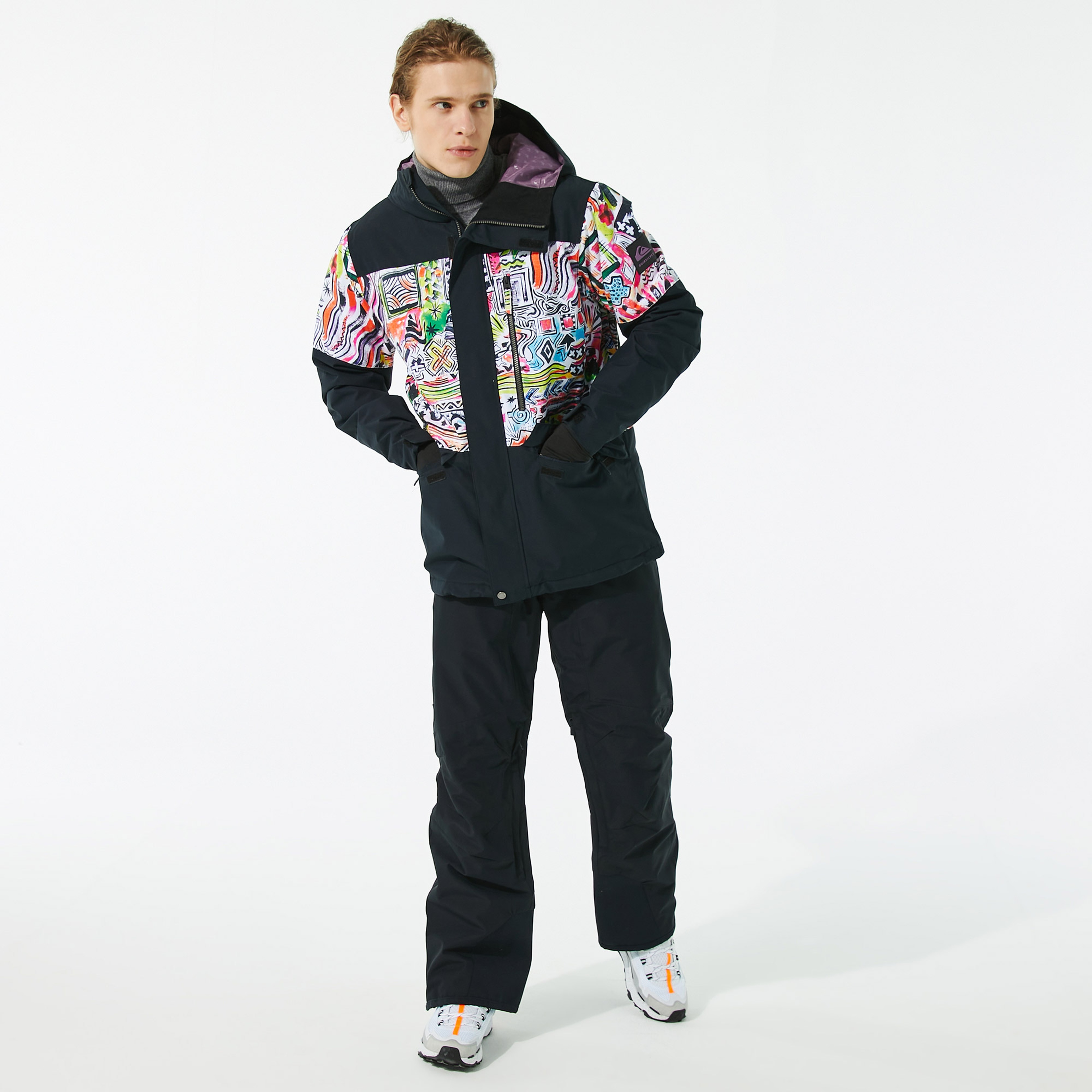 Quiksilver Erkek Siyah Kayak Montu