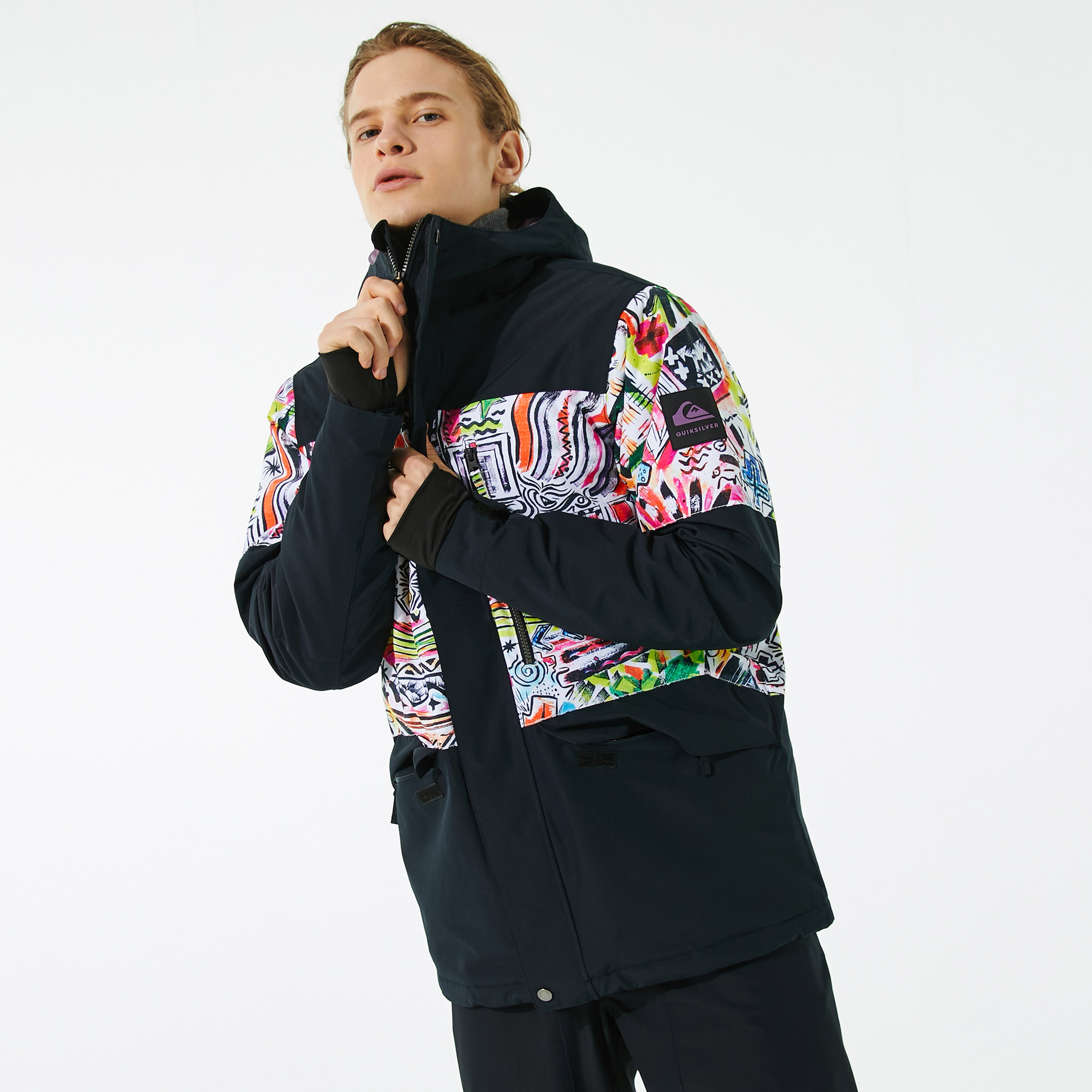 Quiksilver Erkek Siyah Kayak Montu