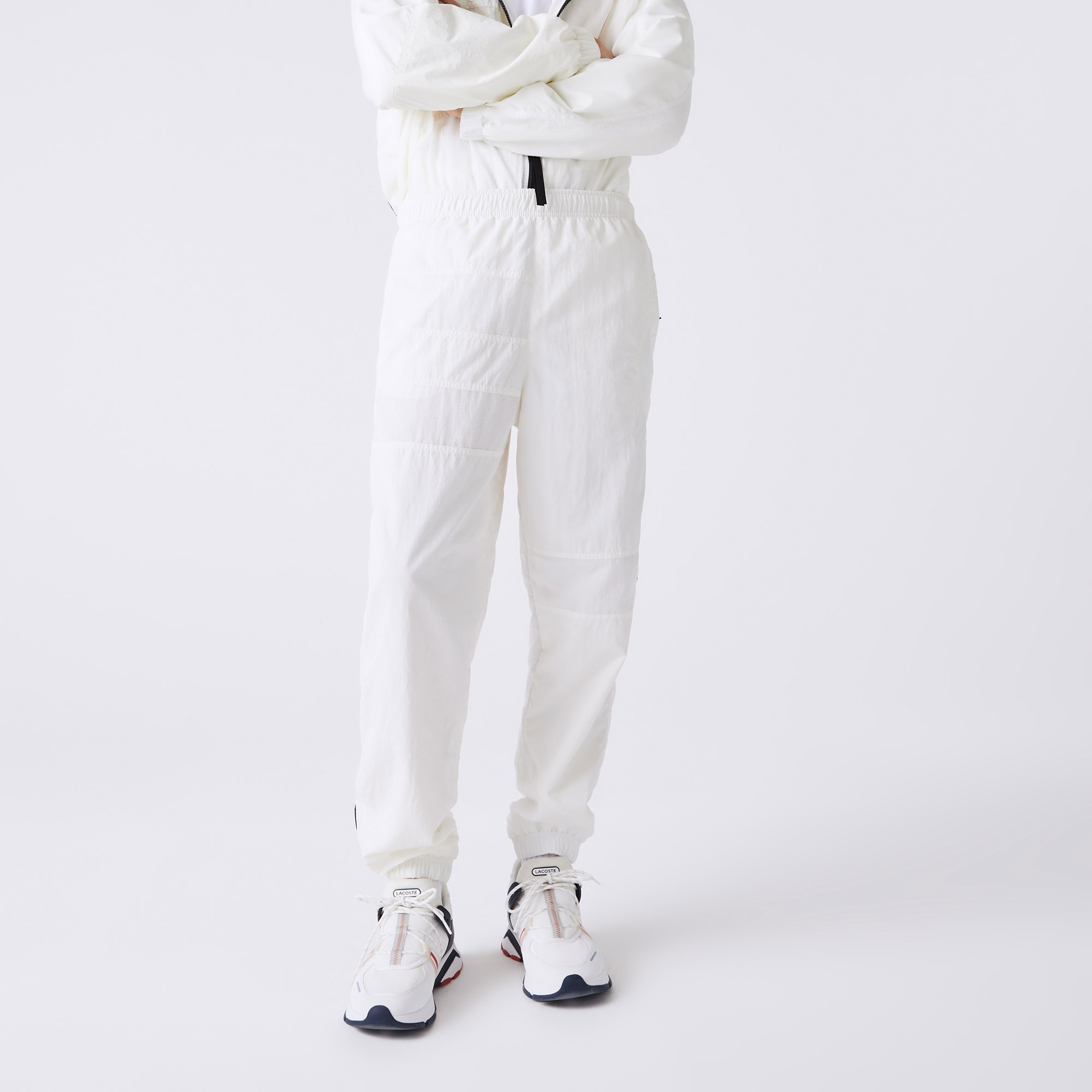 Lacoste Active Erkek Regular Fit Renk Bloklu Beyaz Eşofman Altı