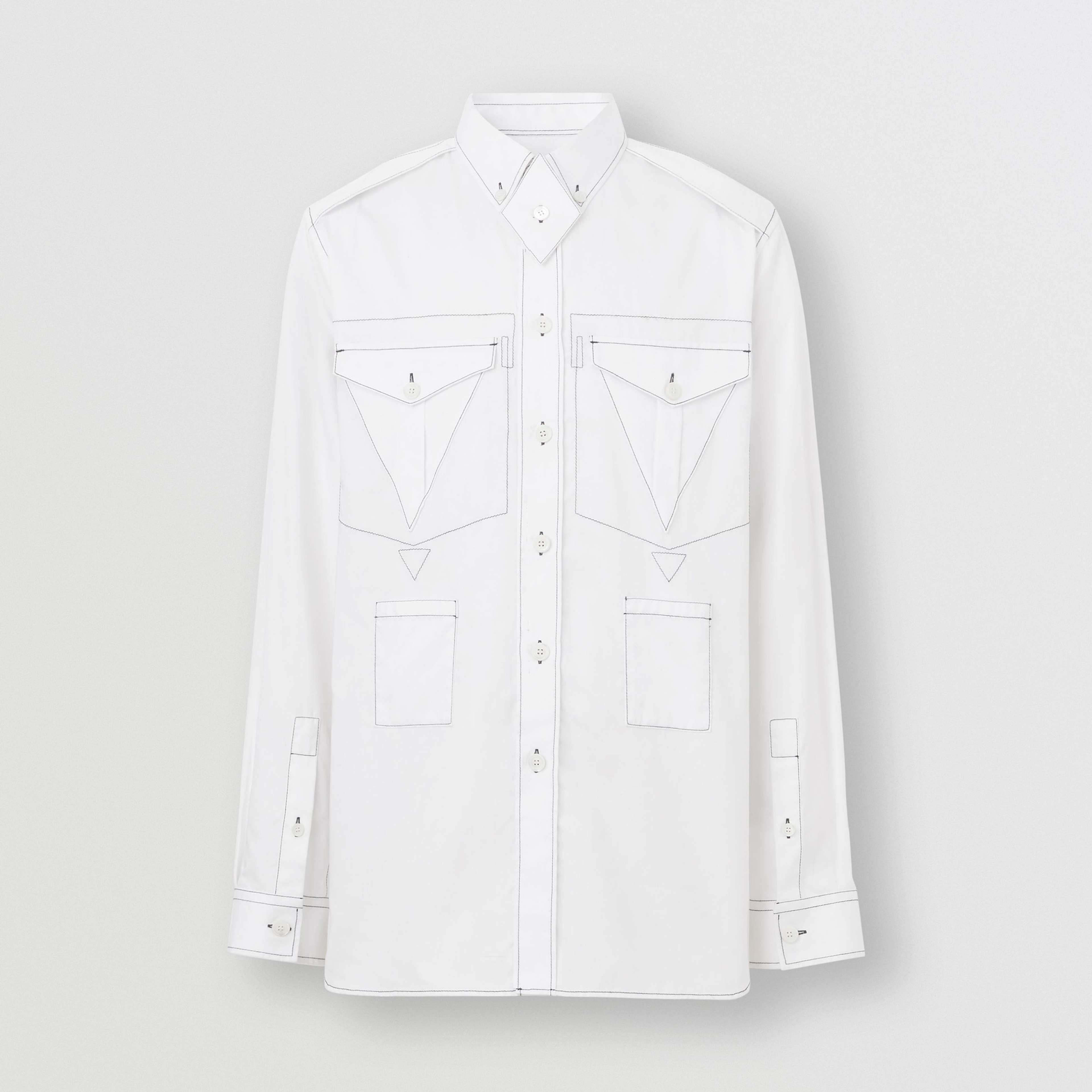 Burberry Erkek Beyaz Gömlek