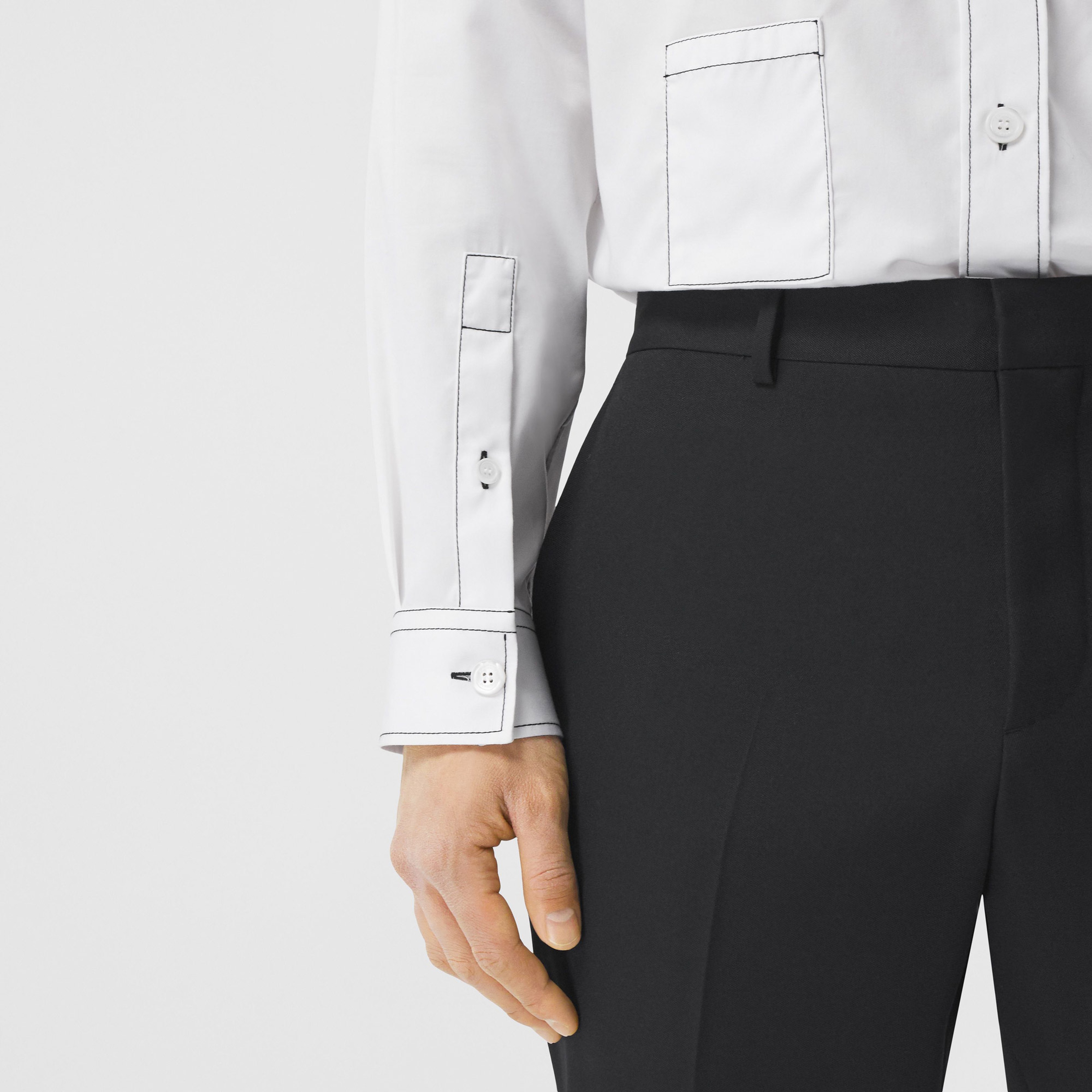 Burberry Erkek Beyaz Gömlek