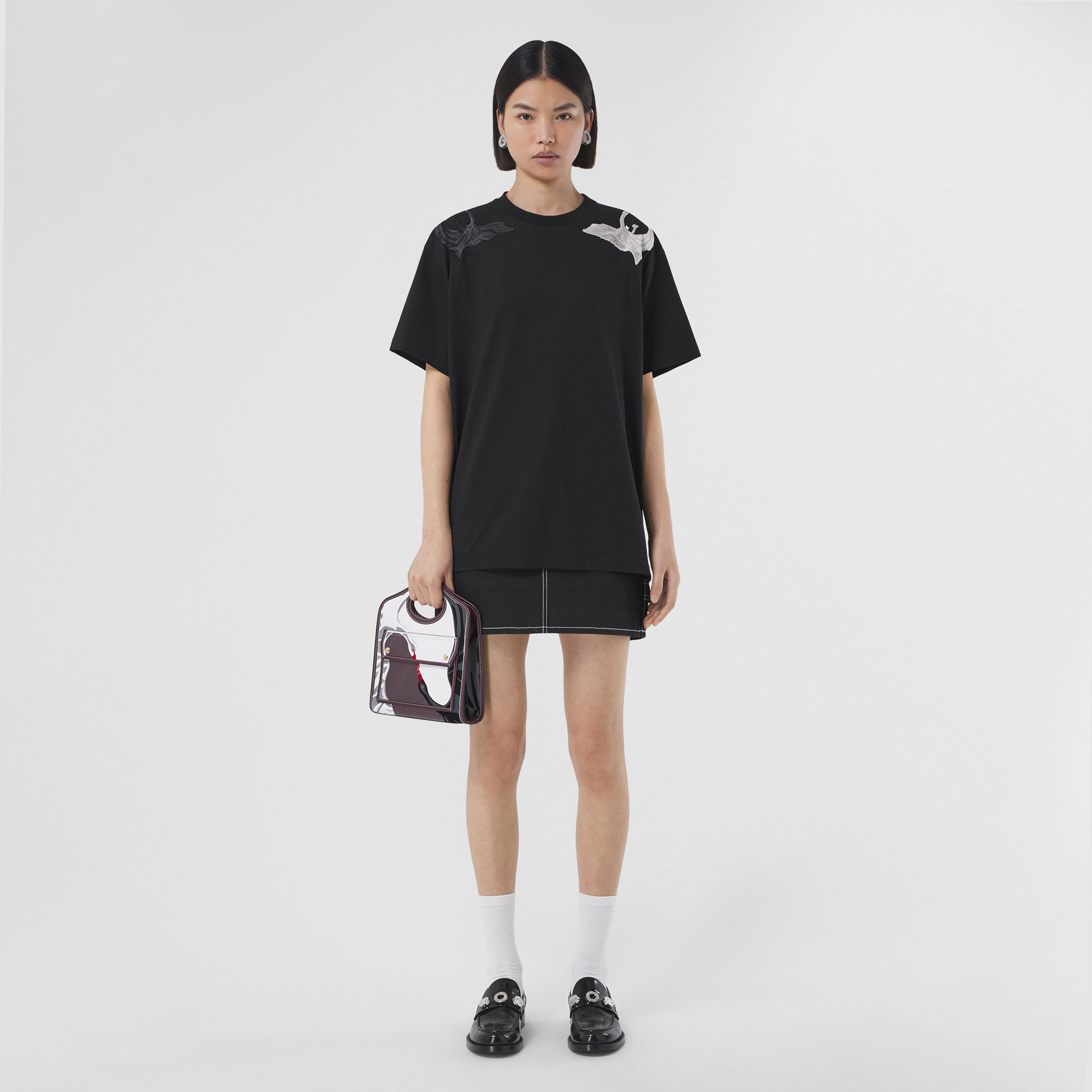 Burberry Kadın Siyah T-shirt