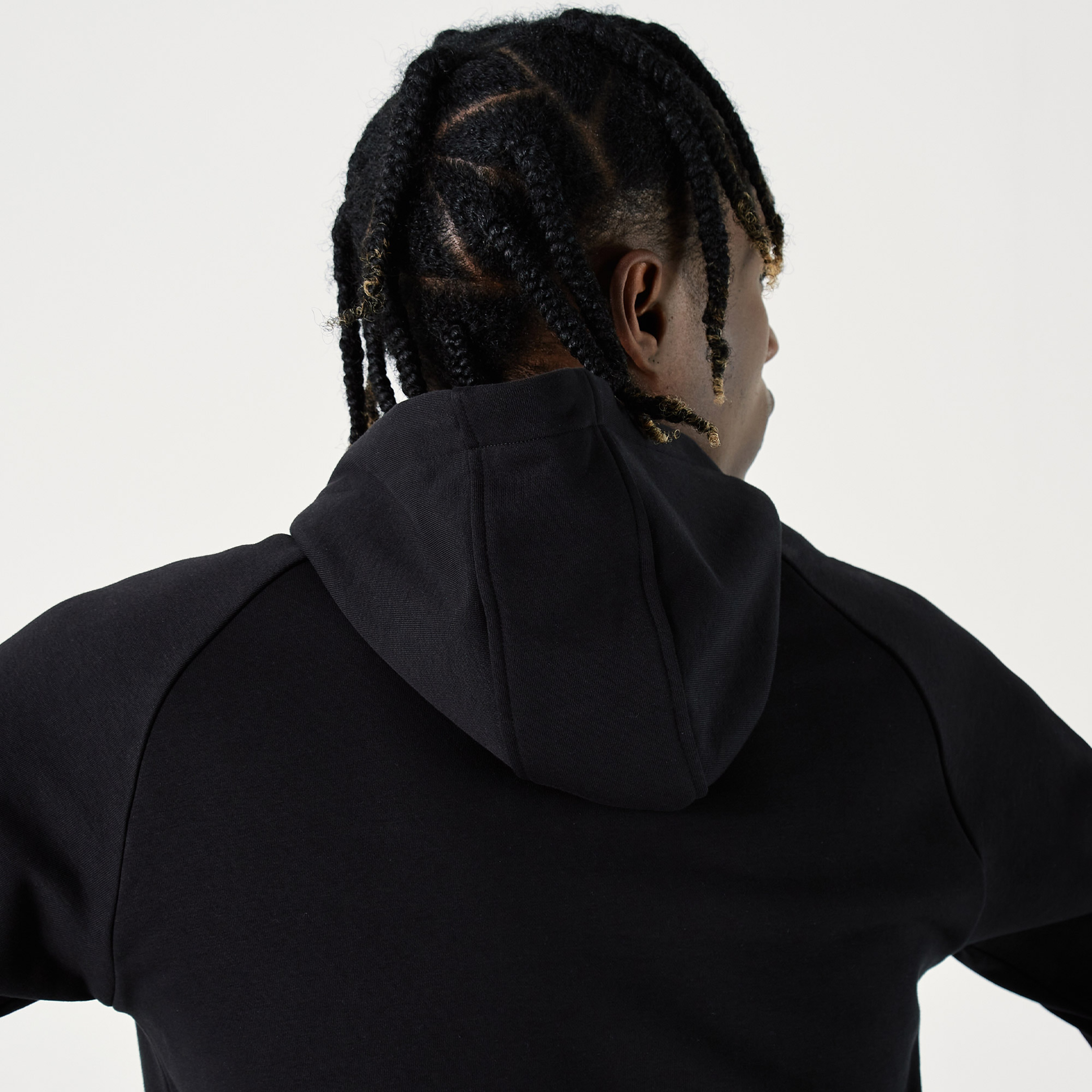 Lacoste Erkek Regular Fit Kapüşonlu Desenli Siyah Sweatshirt