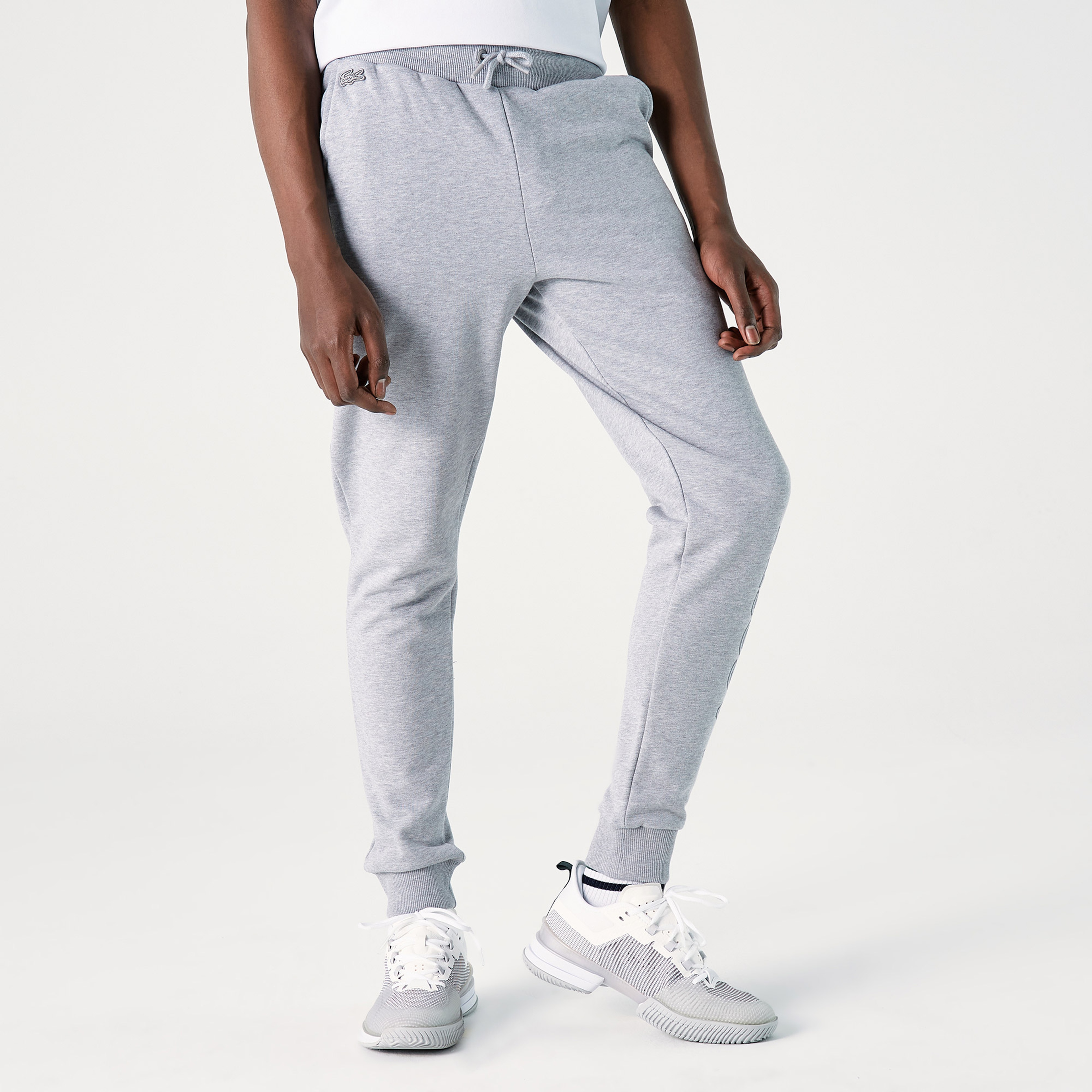 Lacoste Erkek Regular Fit Baskılı Gri Eşofman Altı