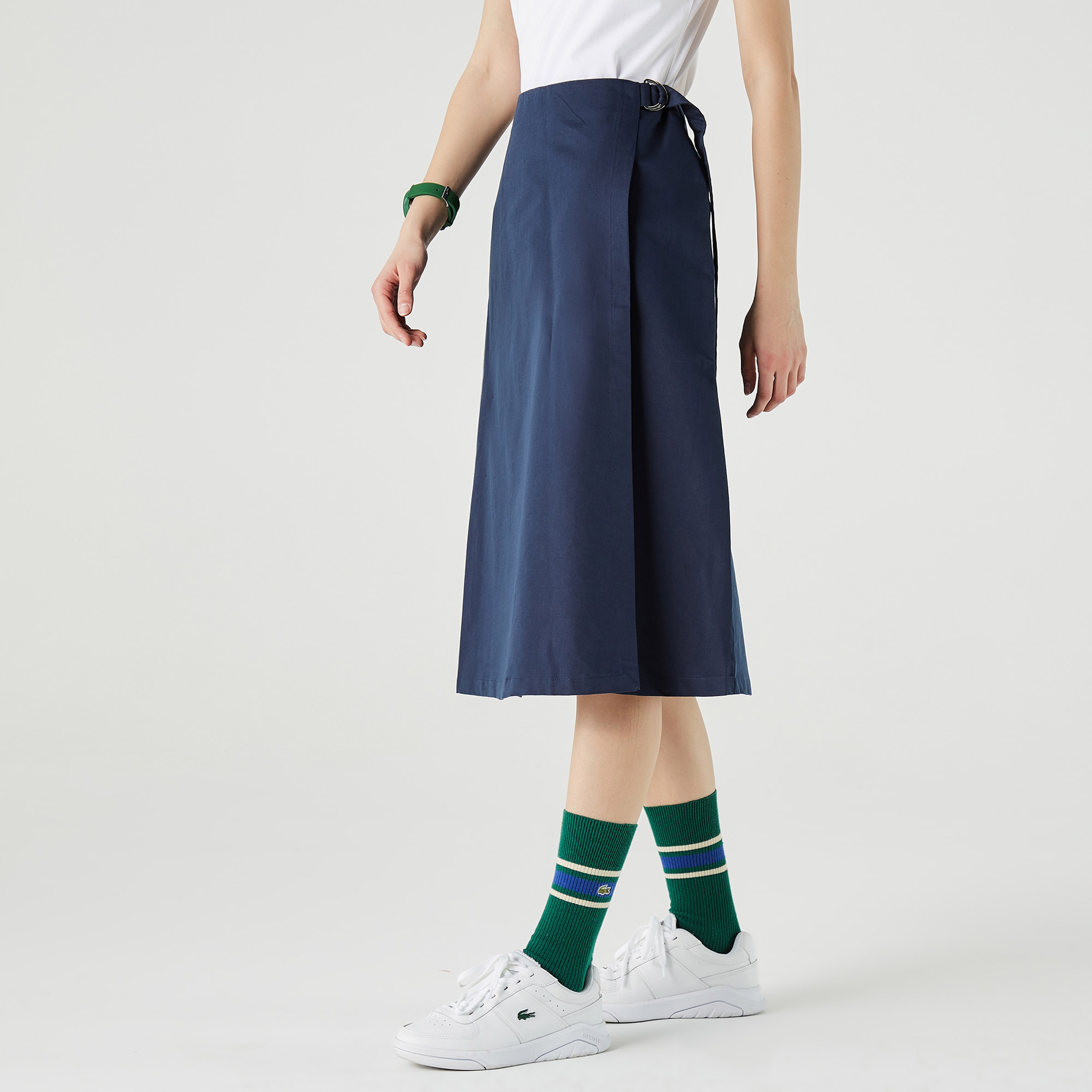 Lacoste Kadın Regular Fit Lacivert Etek