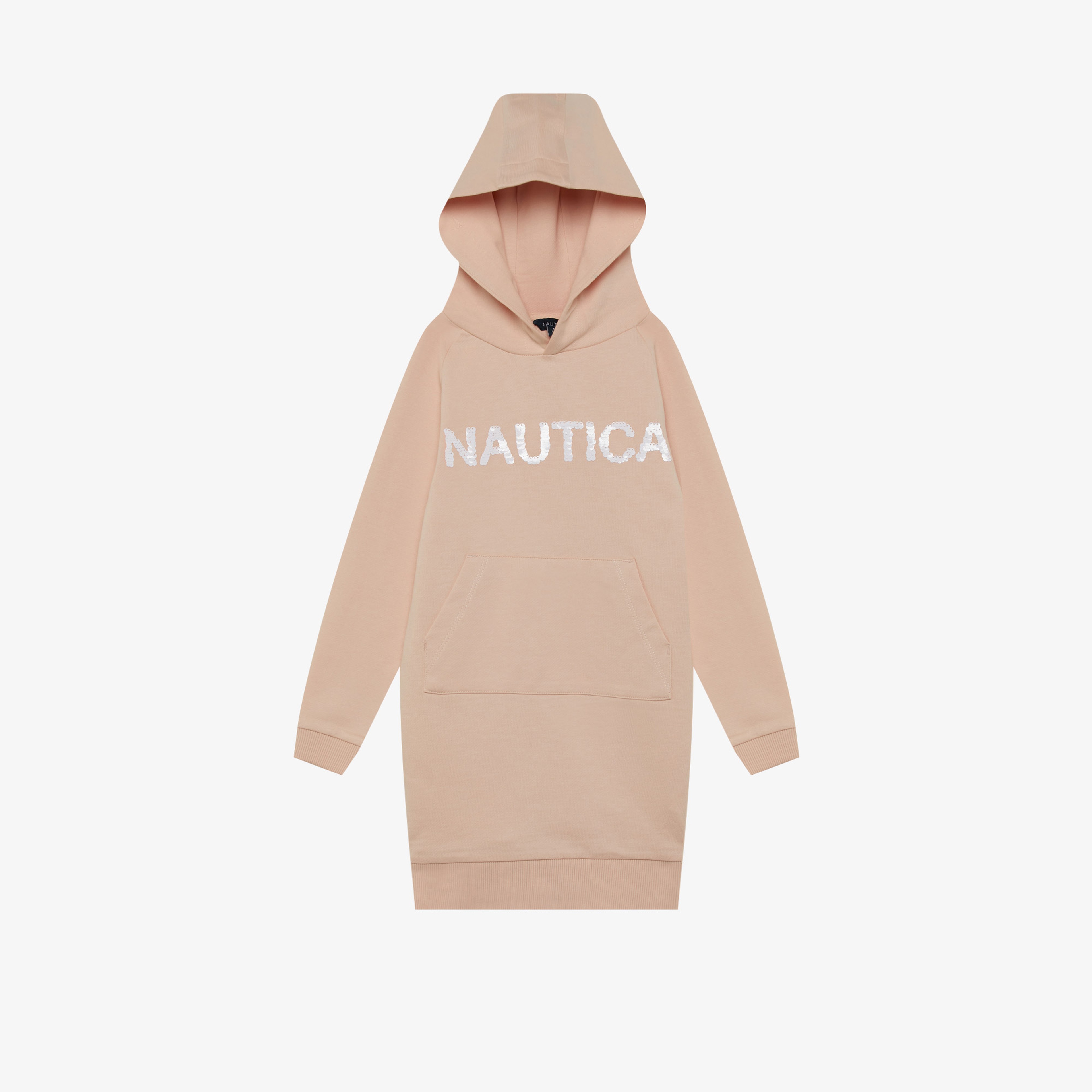 NAUTICA KIZ ÇOCUK PEMBE KAPÜŞONLU ELBİSE