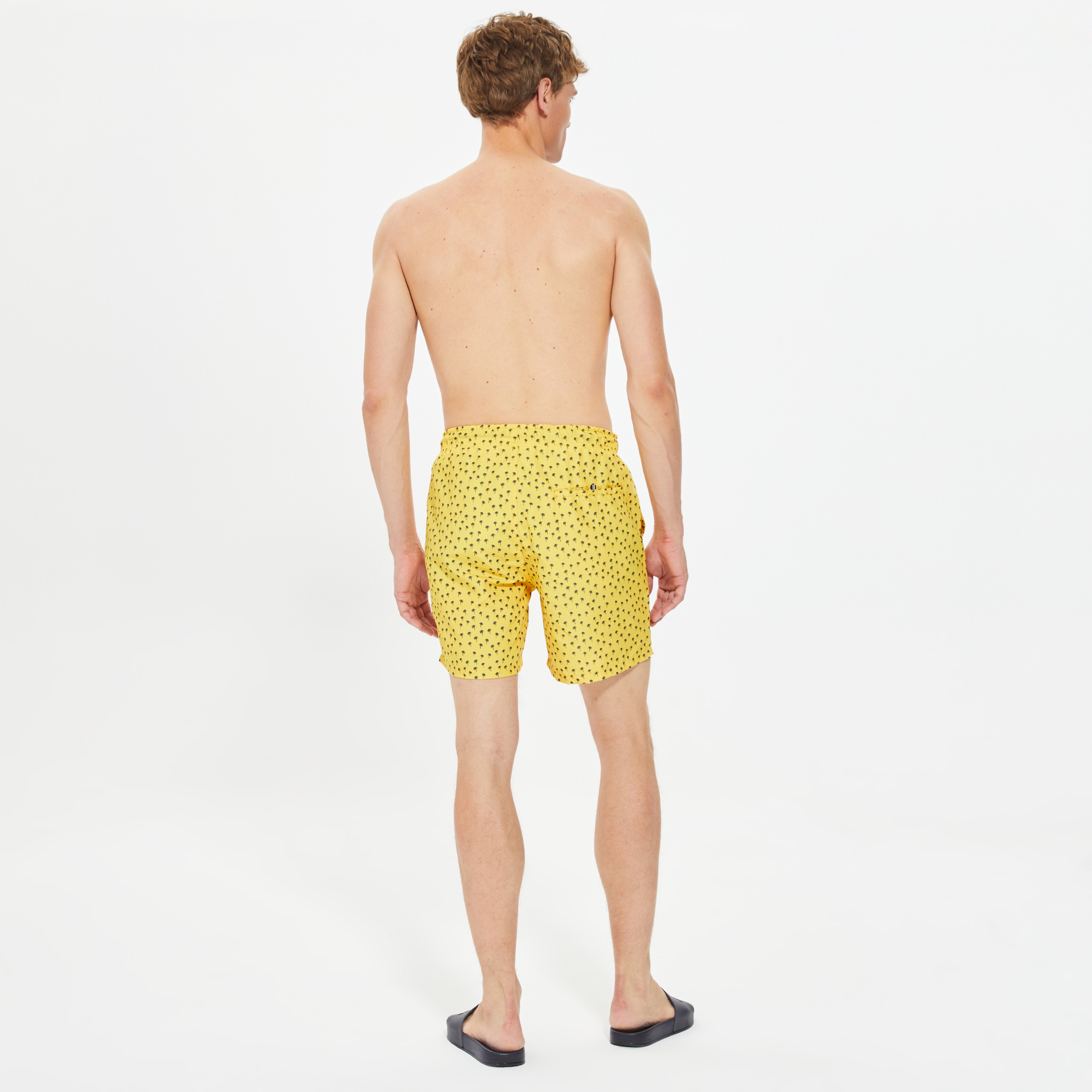 Nautica Erkek Sarı Standart Fit Şort Mayo