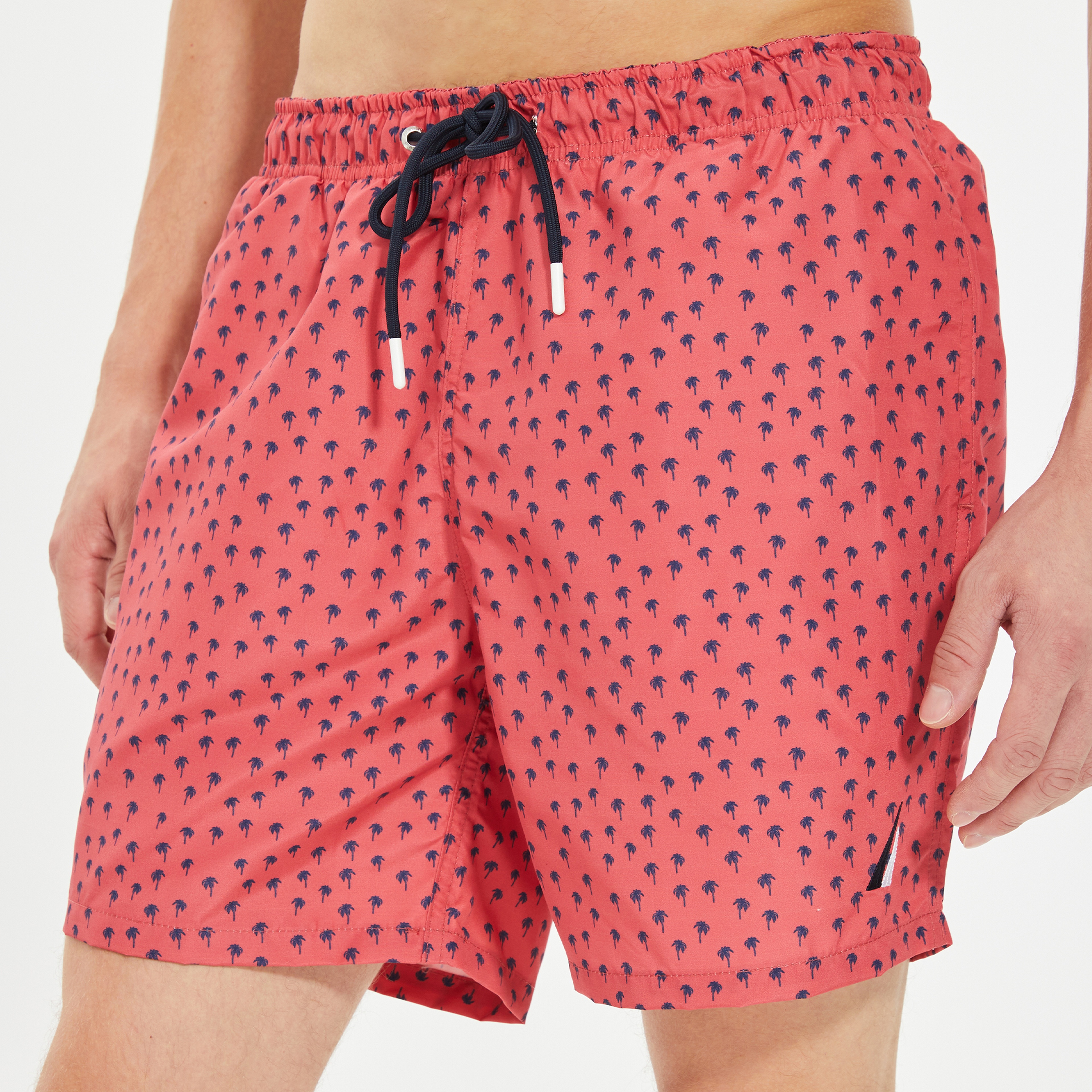 Nautica Erkek Kırmızı Standart Fit Deniz Şortu