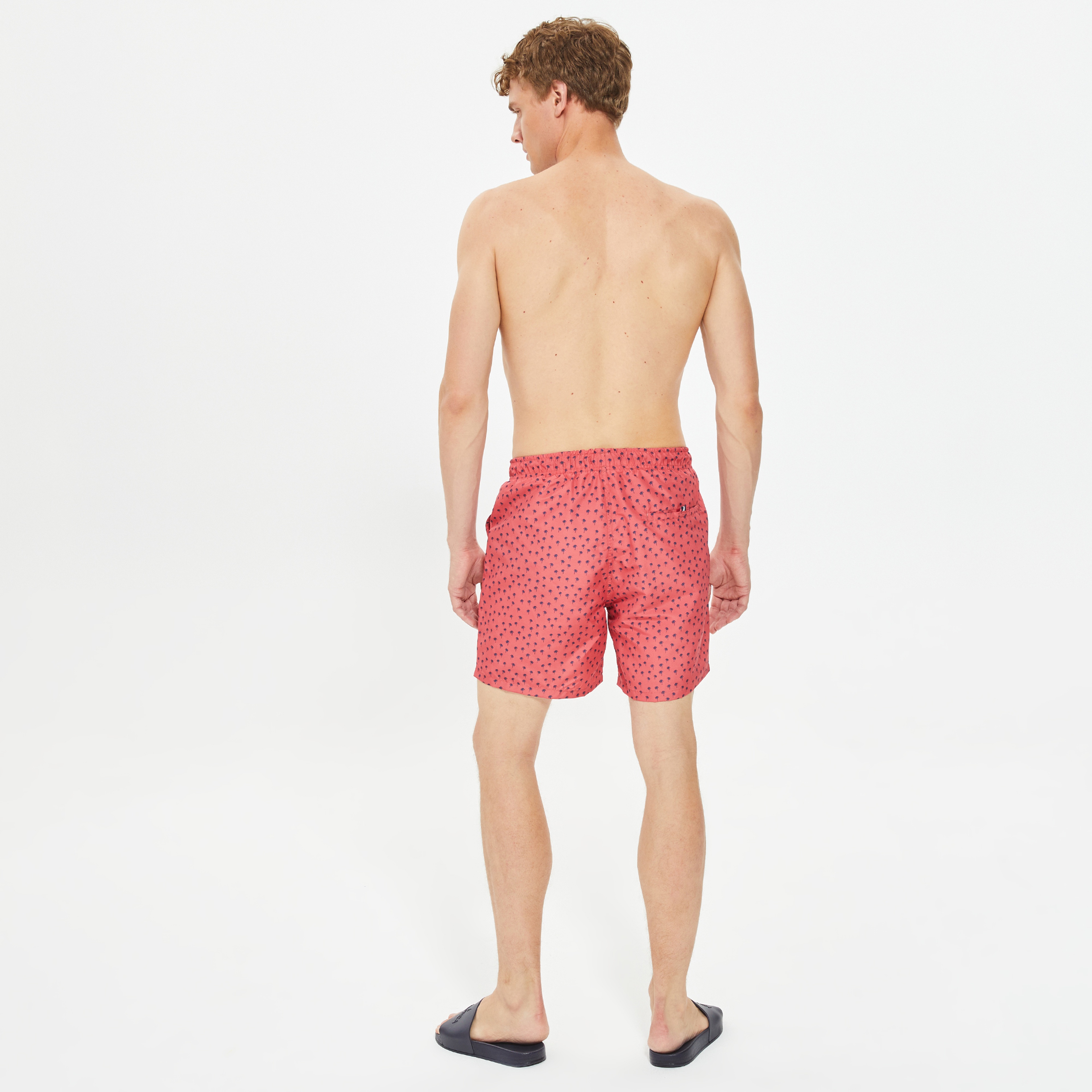 Nautica Erkek Kırmızı Standart Fit Deniz Şortu