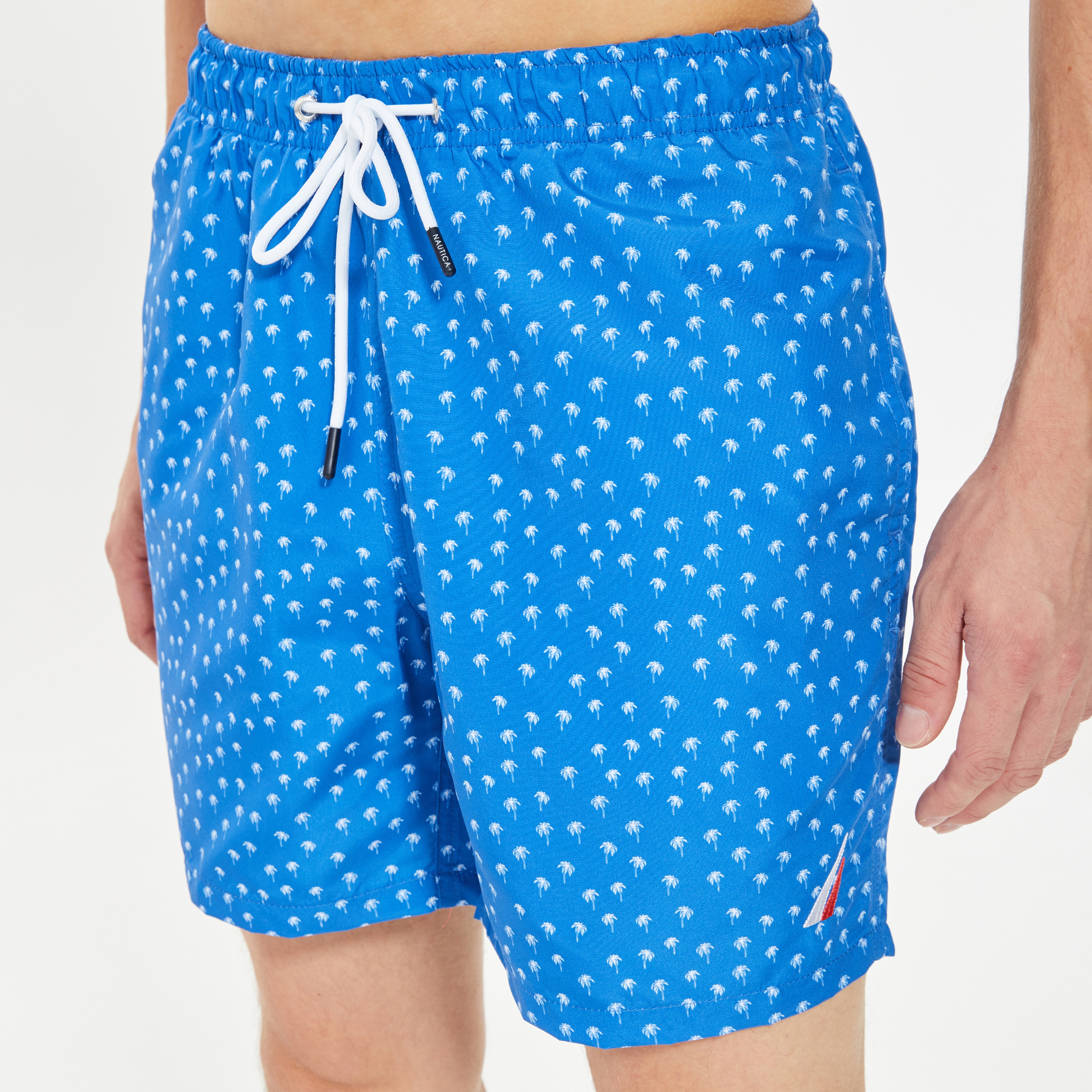 Nautica Erkek Mavi Standart Fit Mayo Şort