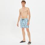 Nautica Erkek Beyaz Standart Fit Şort Mayo