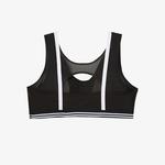 Lacoste SPORT Active Kadın Askılı V Yaka Siyah Bra