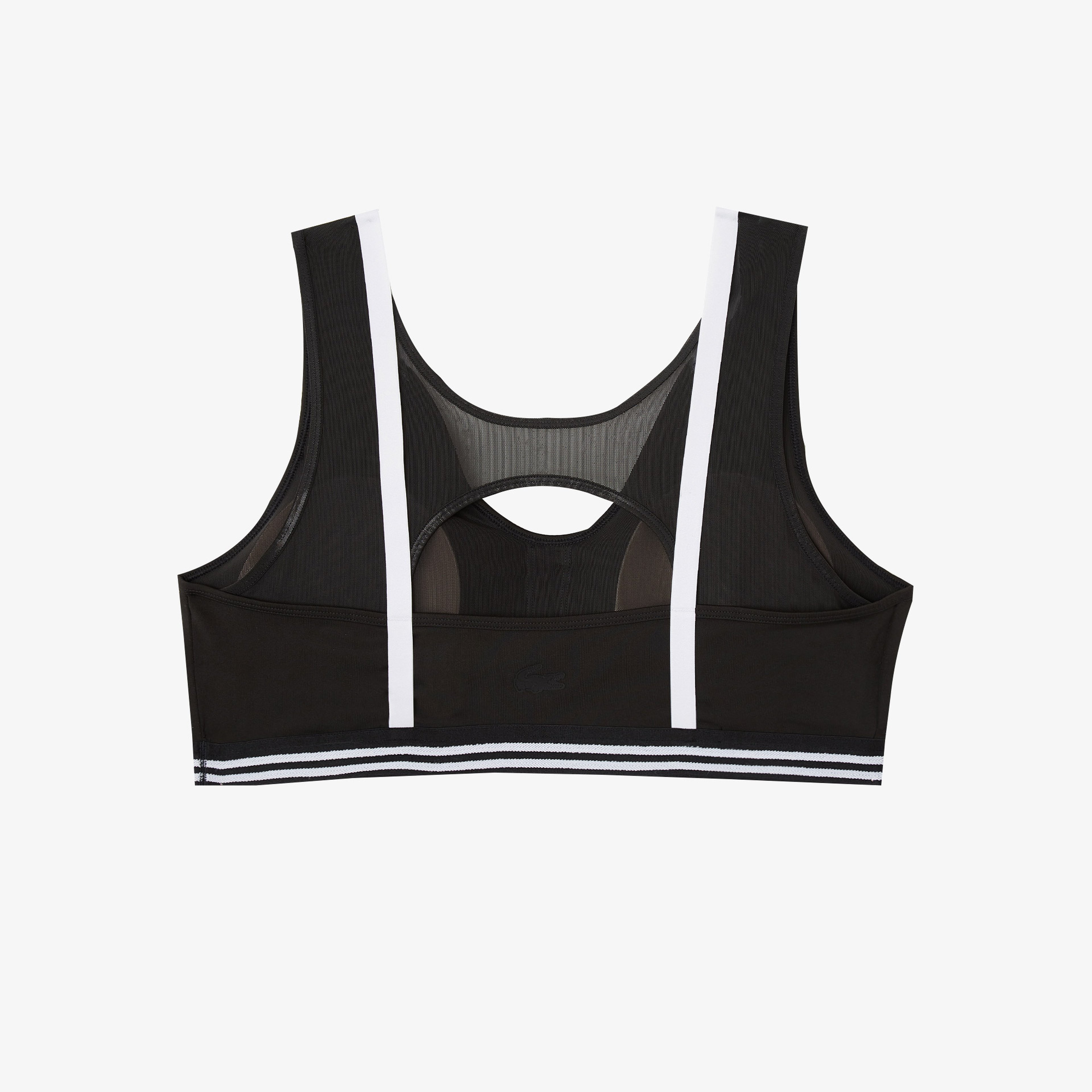 Lacoste SPORT Active Kadın Askılı V Yaka Siyah Bra