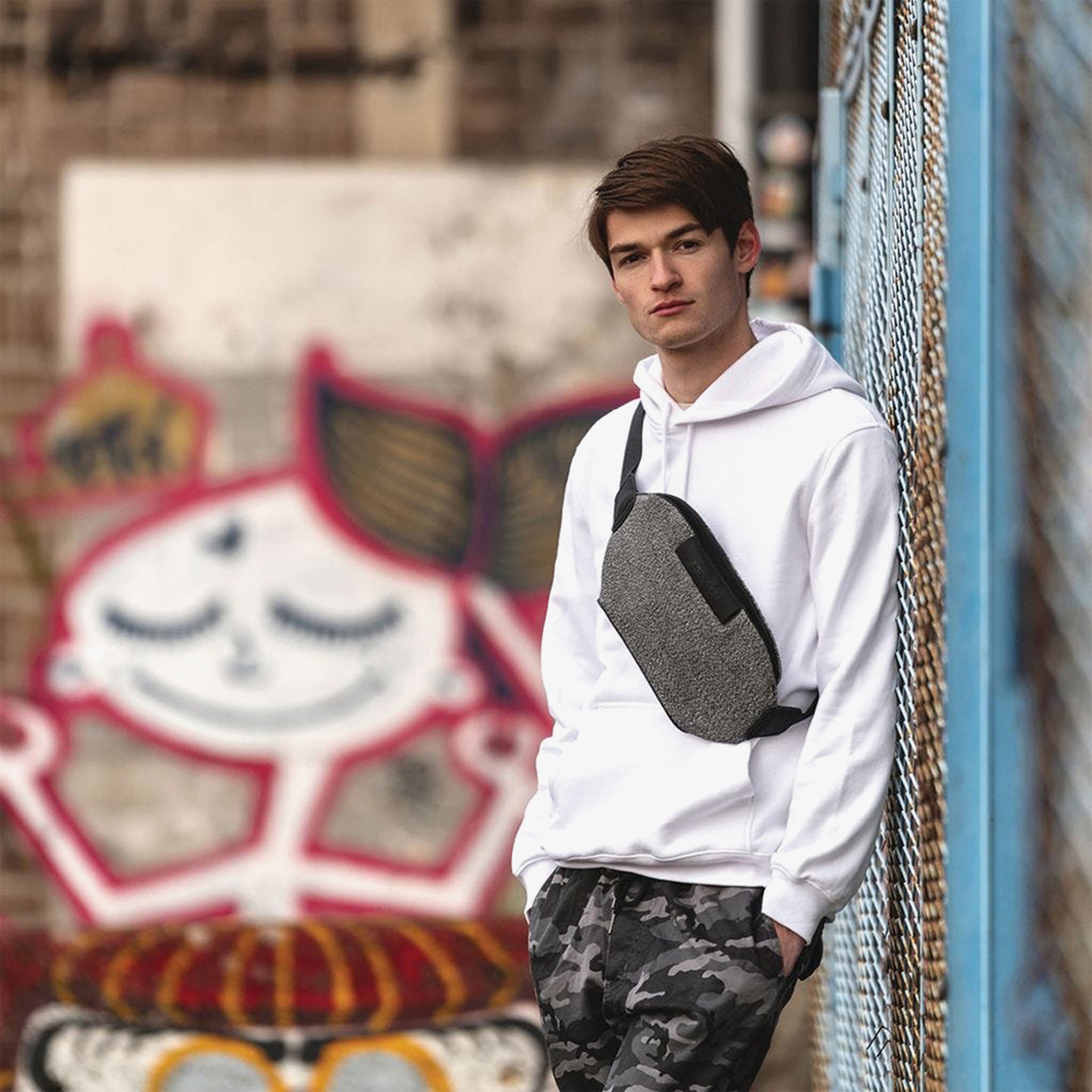 XD Design Urban Bumbag Unisex Gri Bel Çantası