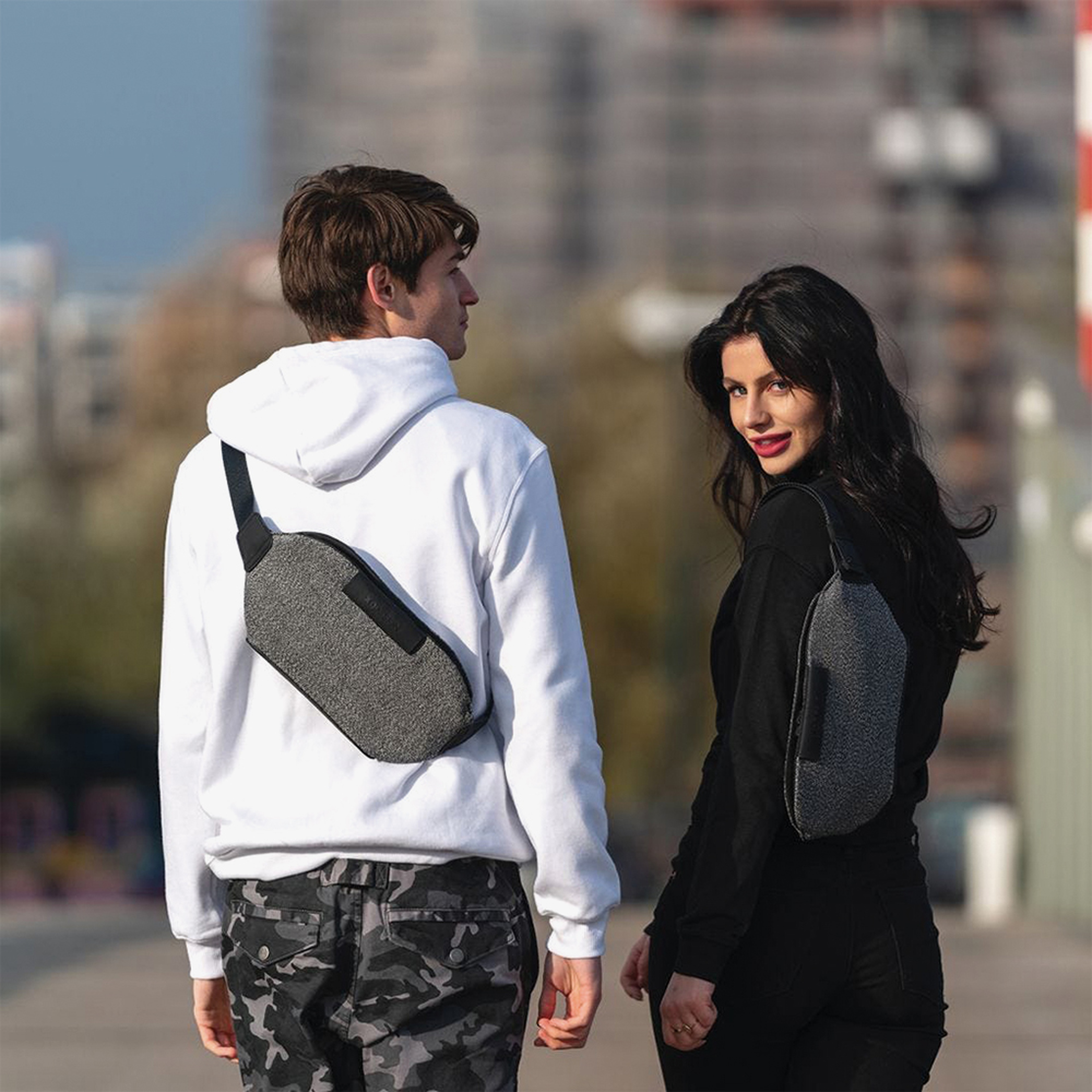 XD Design Urban Bumbag Unisex Gri Bel Çantası