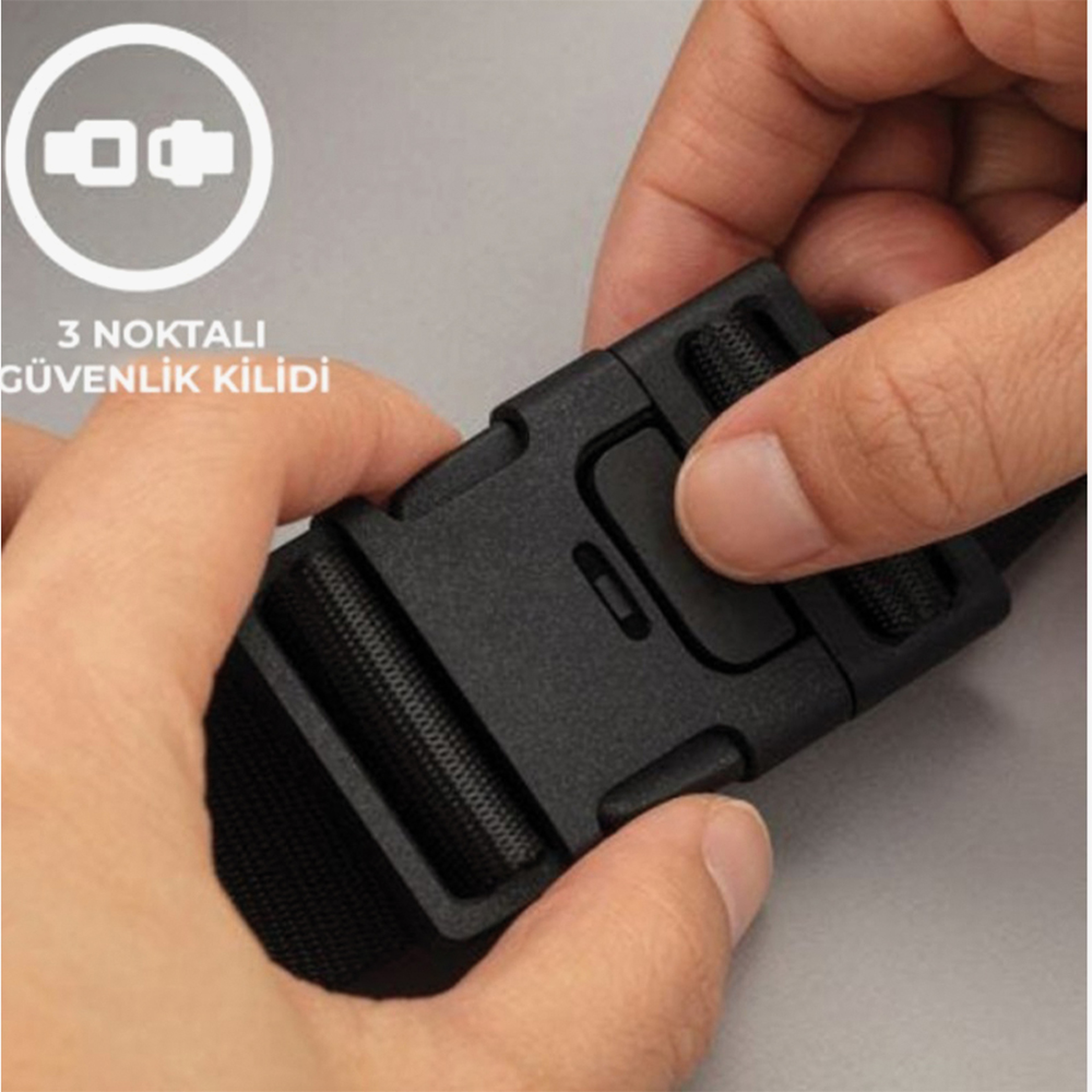 XD Design Urban Bumbag Unisex Gri Bel Çantası